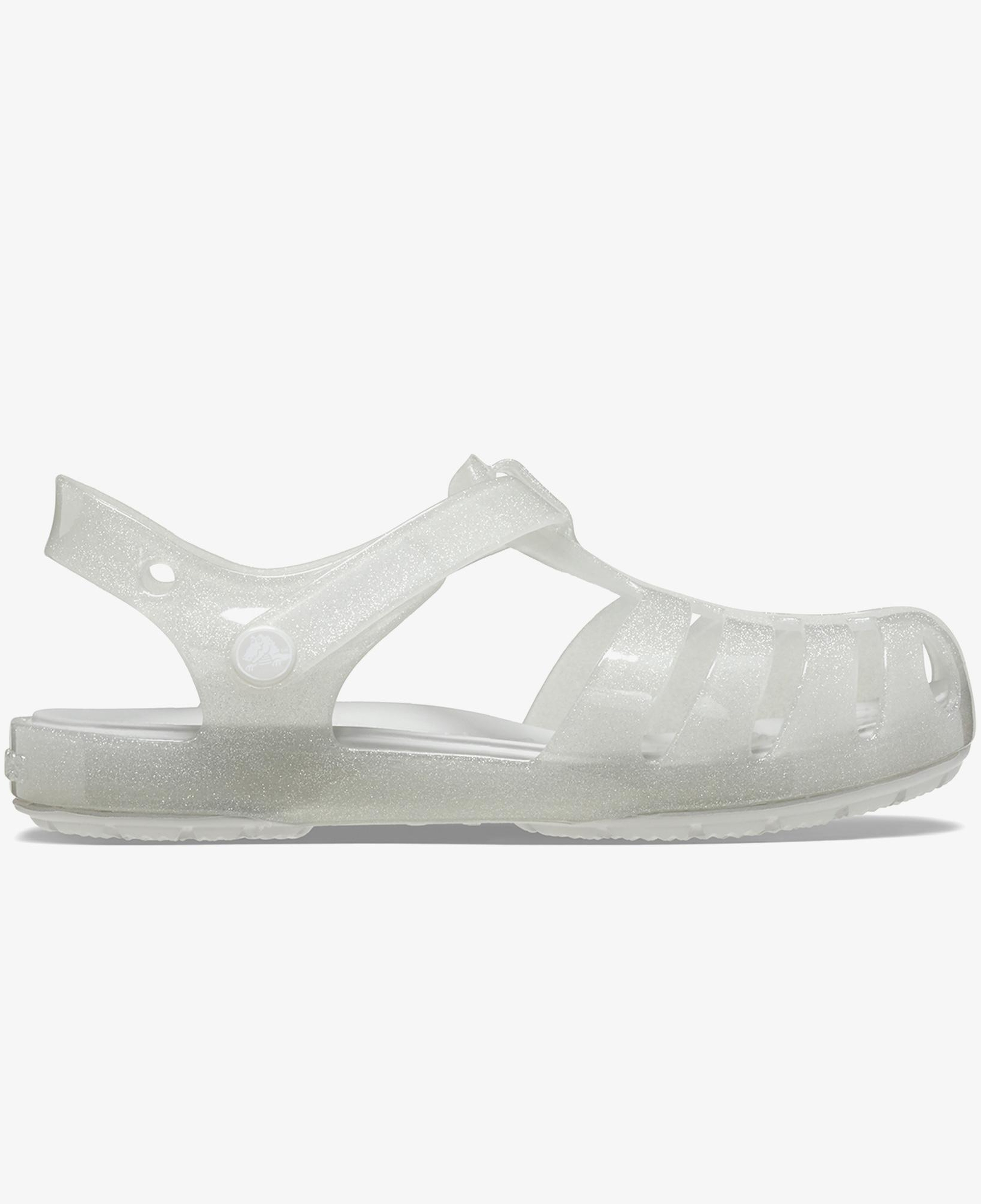 Crocs Isabella Glitter T Bebek Gri Sandalet
