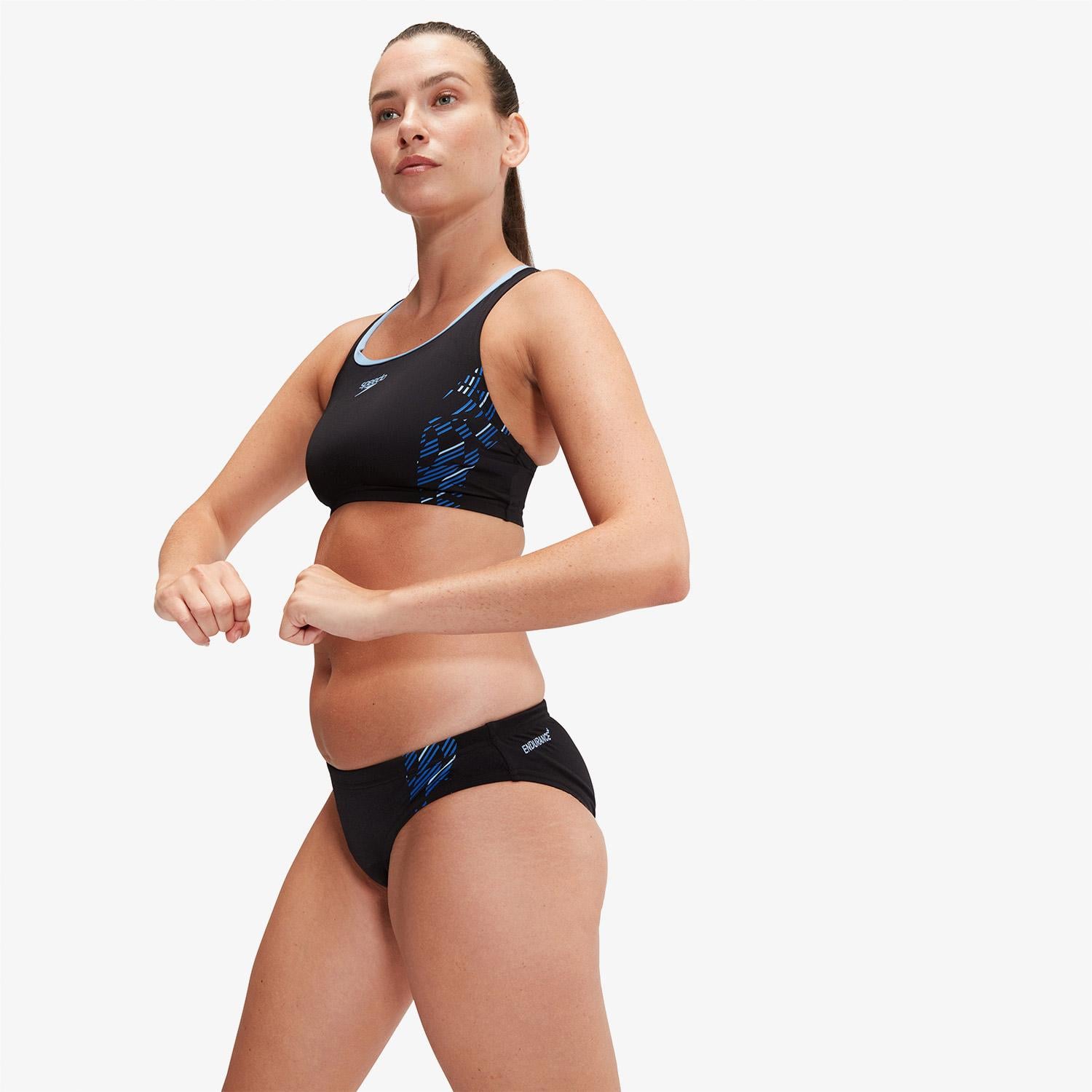 Speedo Placement 2 Piece Kadın Siyah Bikini