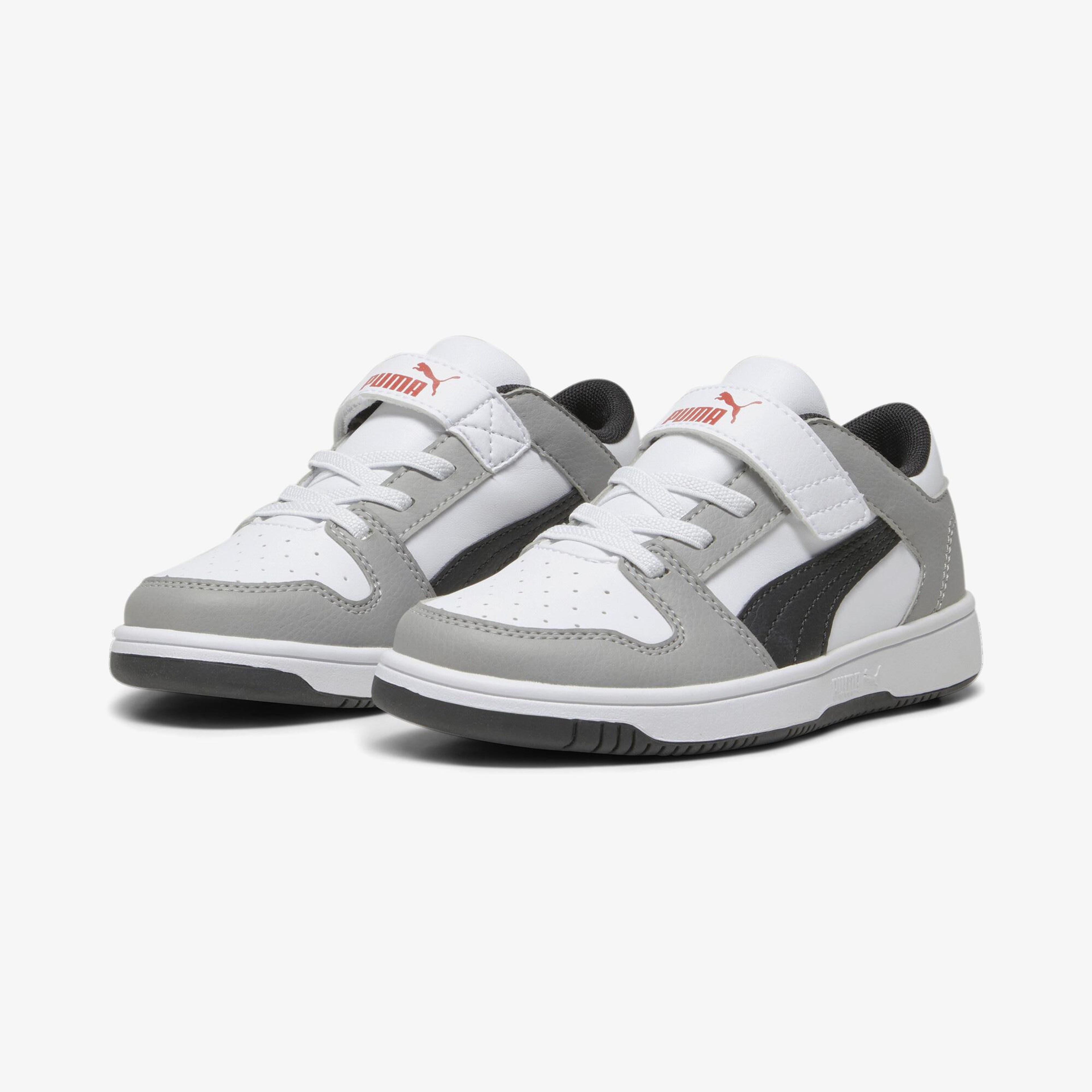 Puma Pm Rebound Layup Lo Sl Çocuk Gri Spor Ayakkabı