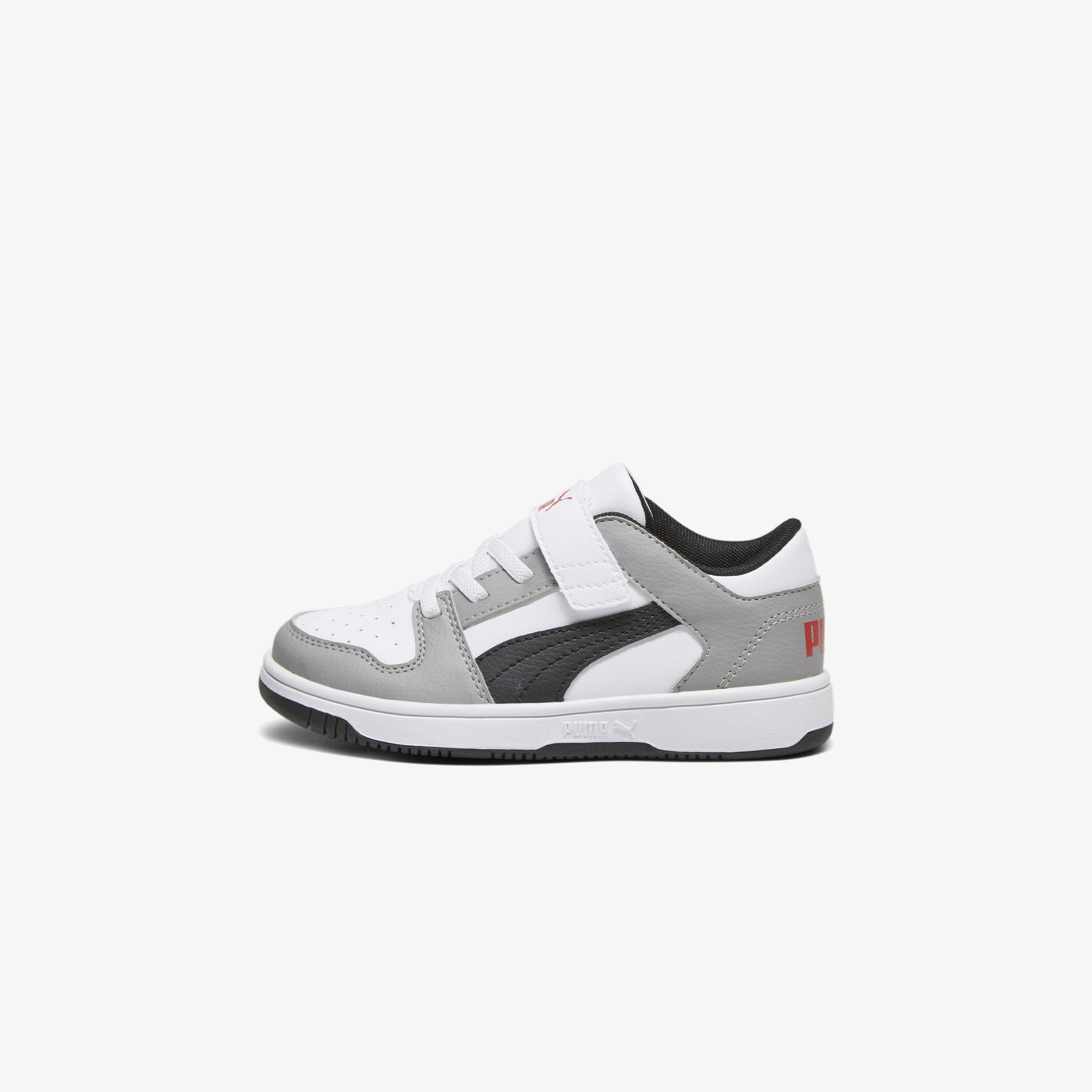 Puma Pm Rebound Layup Lo Sl Çocuk Gri Spor Ayakkabı