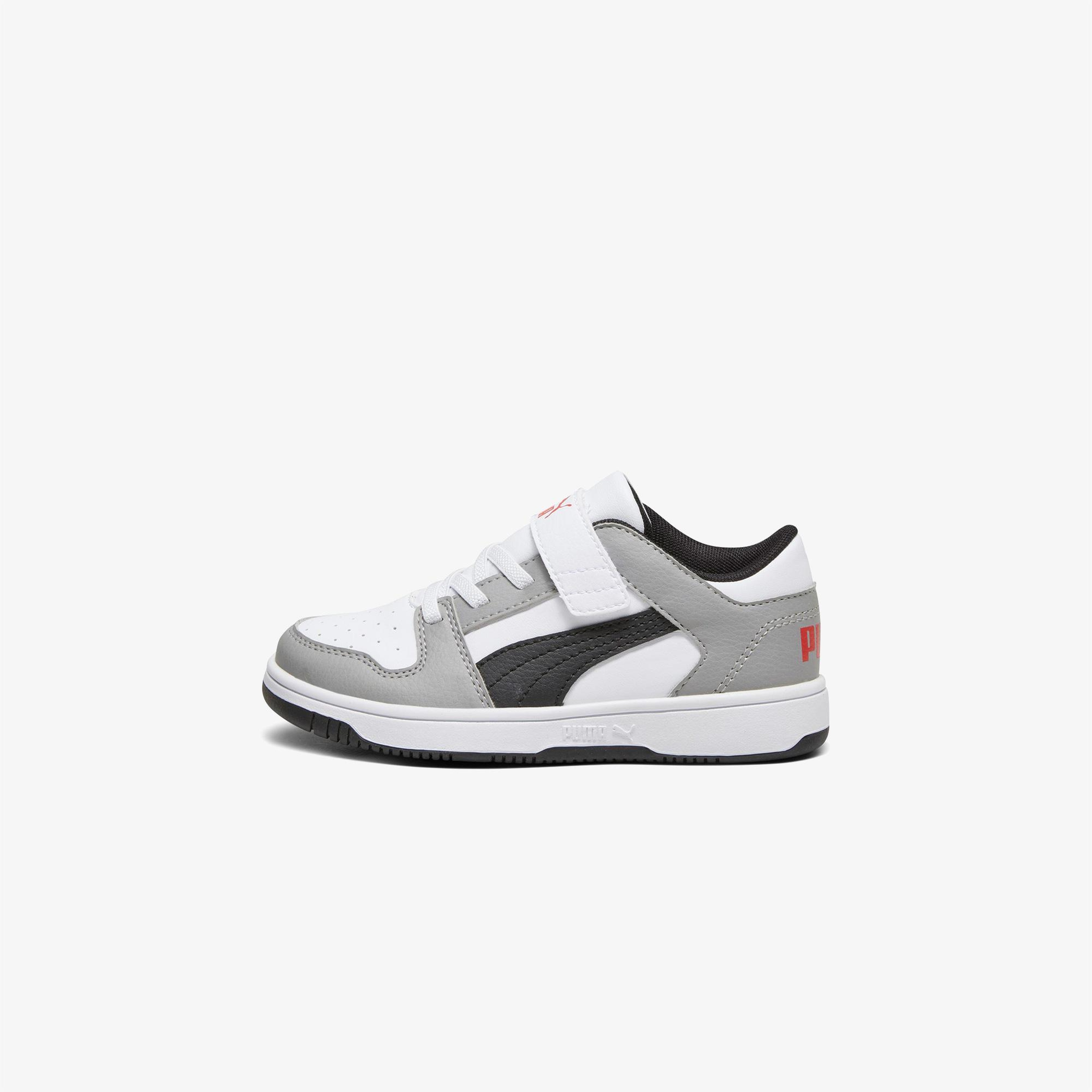 Puma Pm Rebound Layup Lo Sl Çocuk Gri Spor Ayakkabı