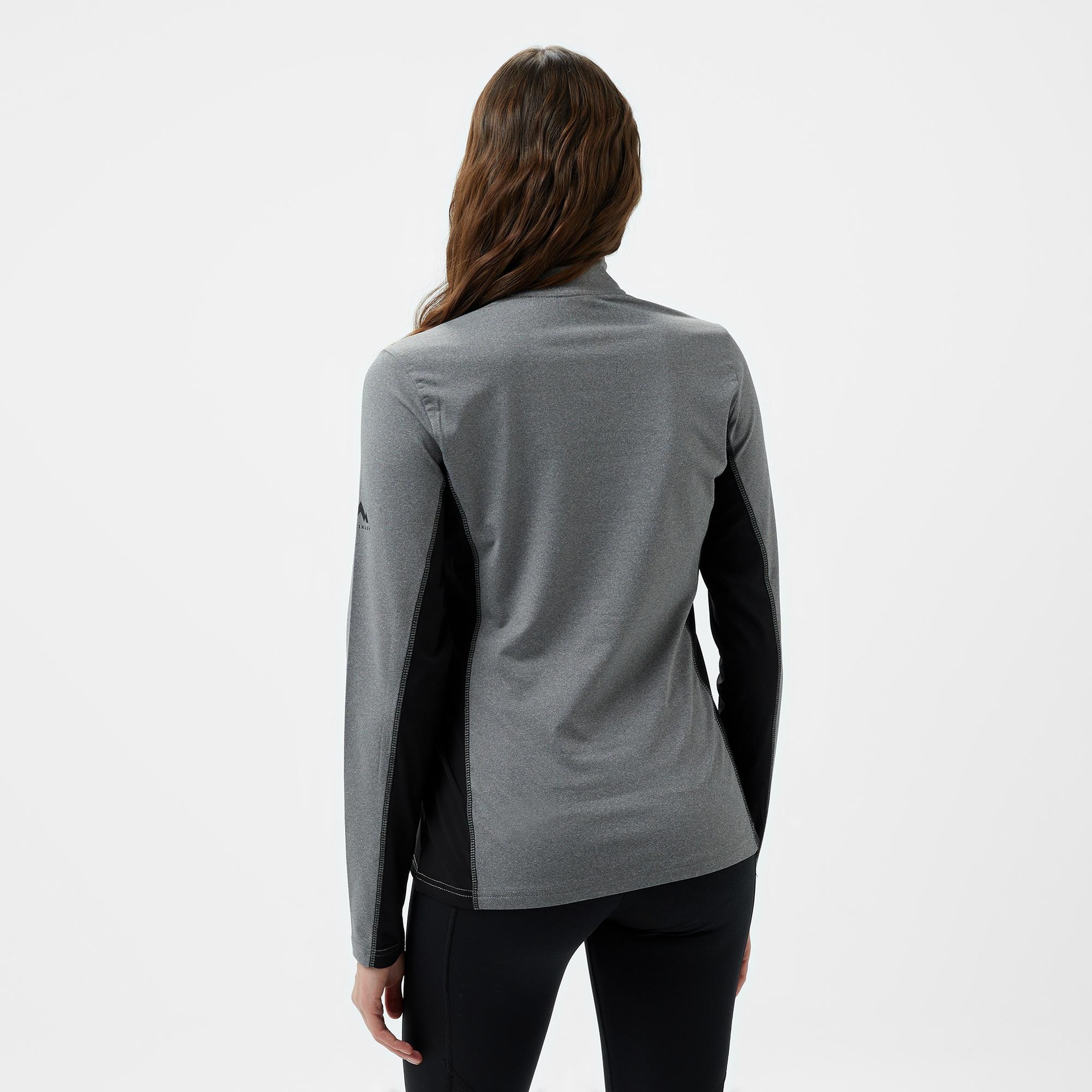 McKinley Andrea 1/2 Zip Kadın Gri Outdoor Polar