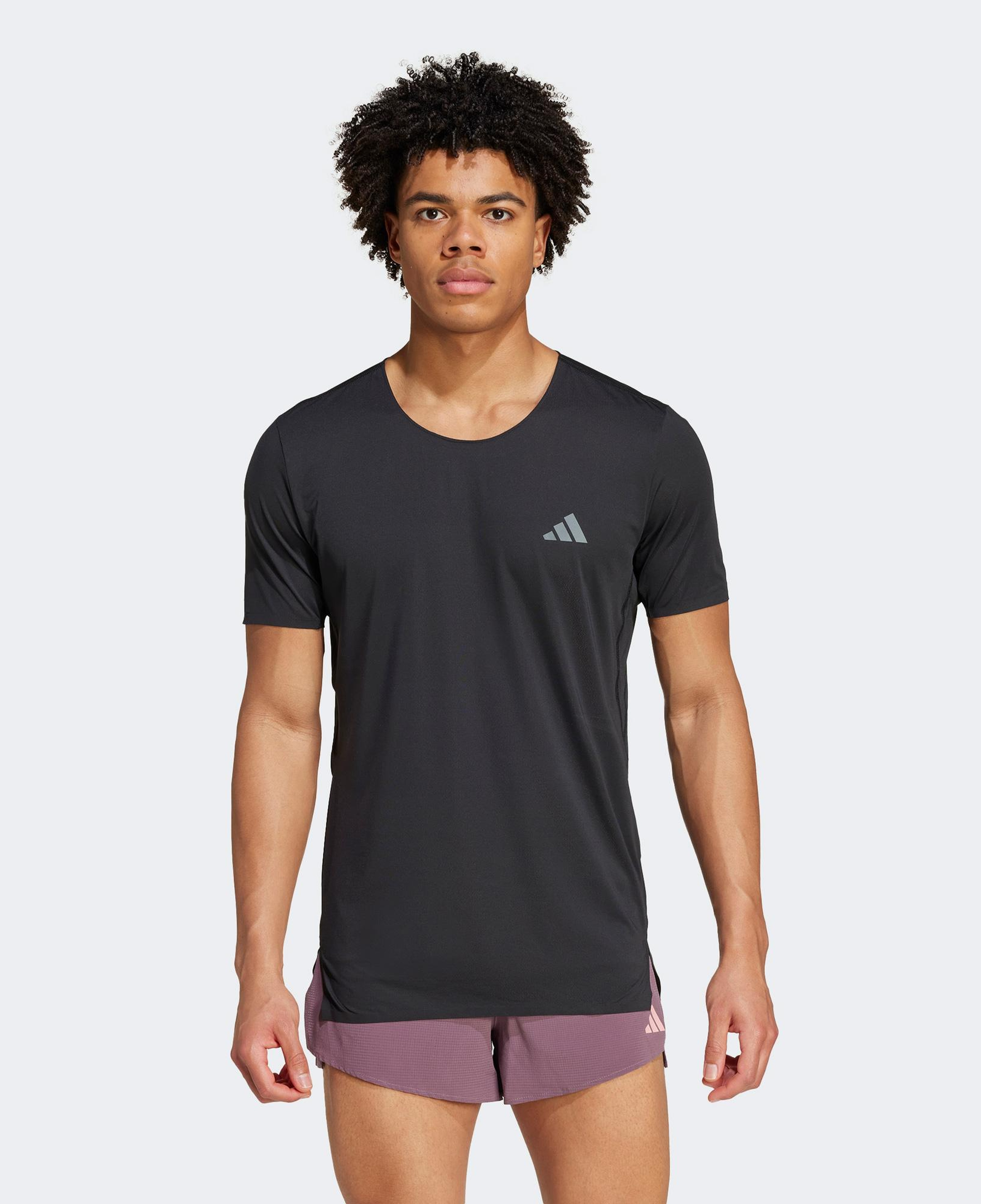 adidas Adizero Erkek Siyah Koşu T-Shirt