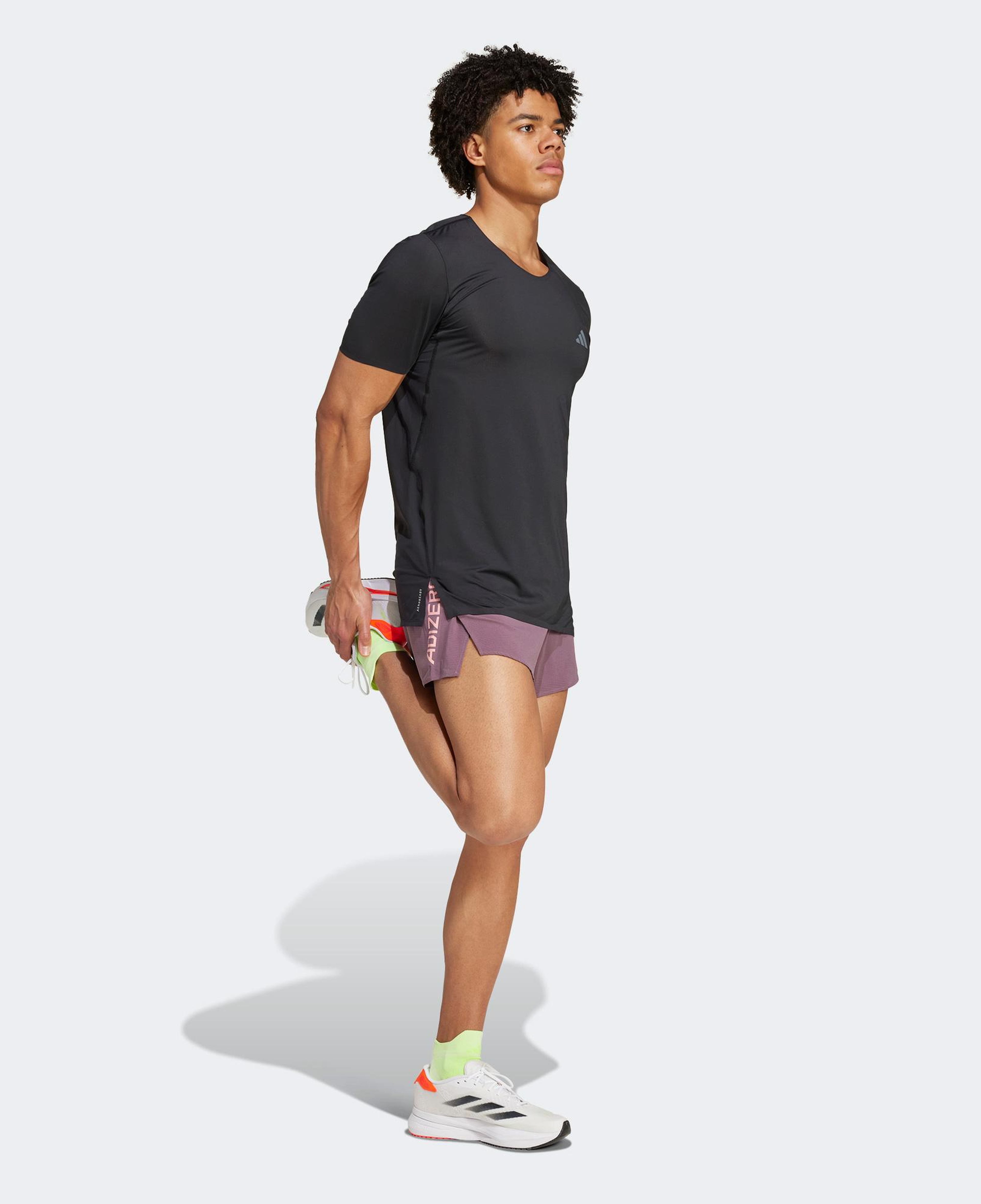 adidas Adizero Erkek Siyah Koşu T-Shirt