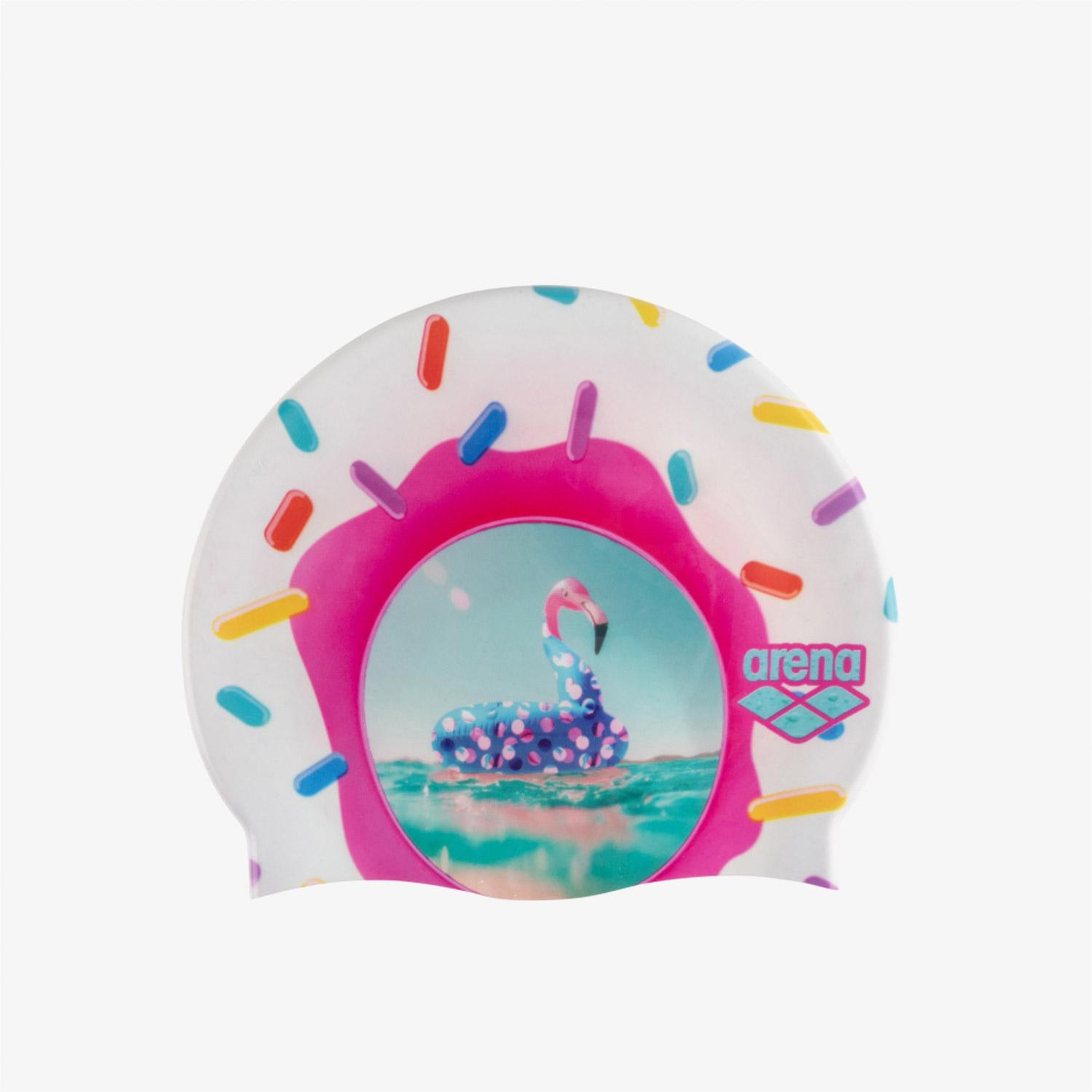 Arena Hd Cap Flamingo Çocuk Renkli Yüzücü Bonesi