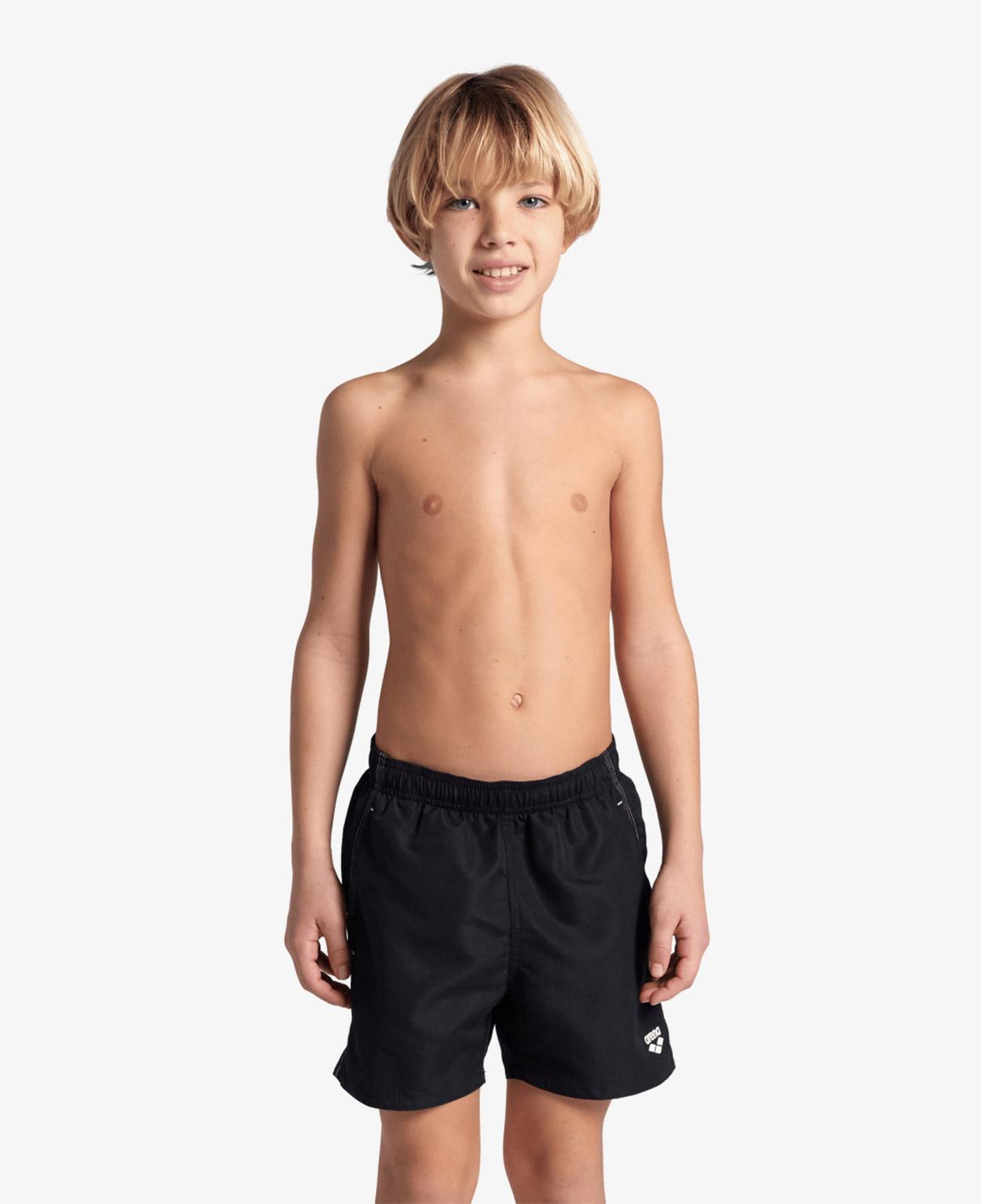 Arena Beach Boxer Solid Çocuk Siyah Deniz Şortu