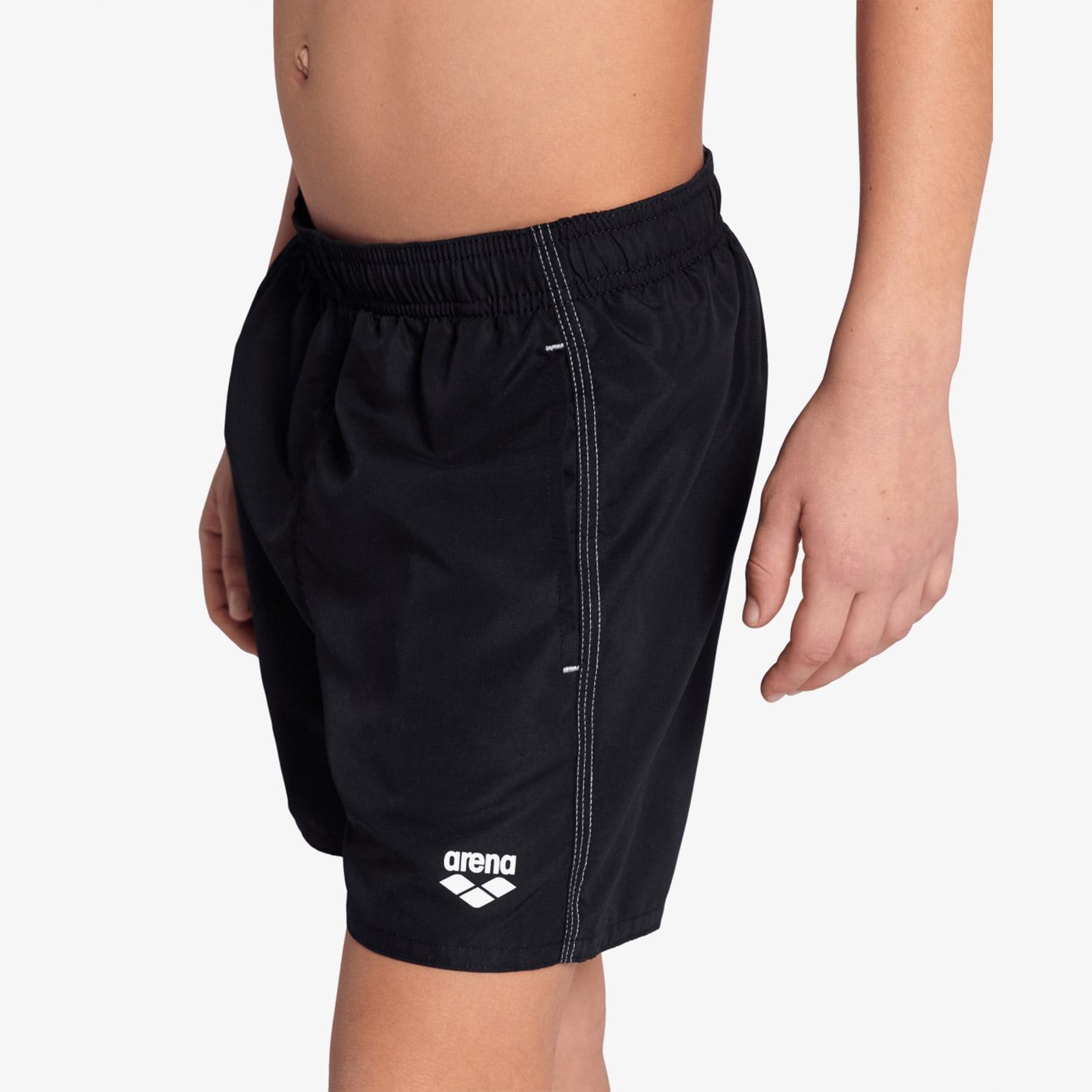 Arena Beach Boxer Solid Çocuk Siyah Deniz Şortu