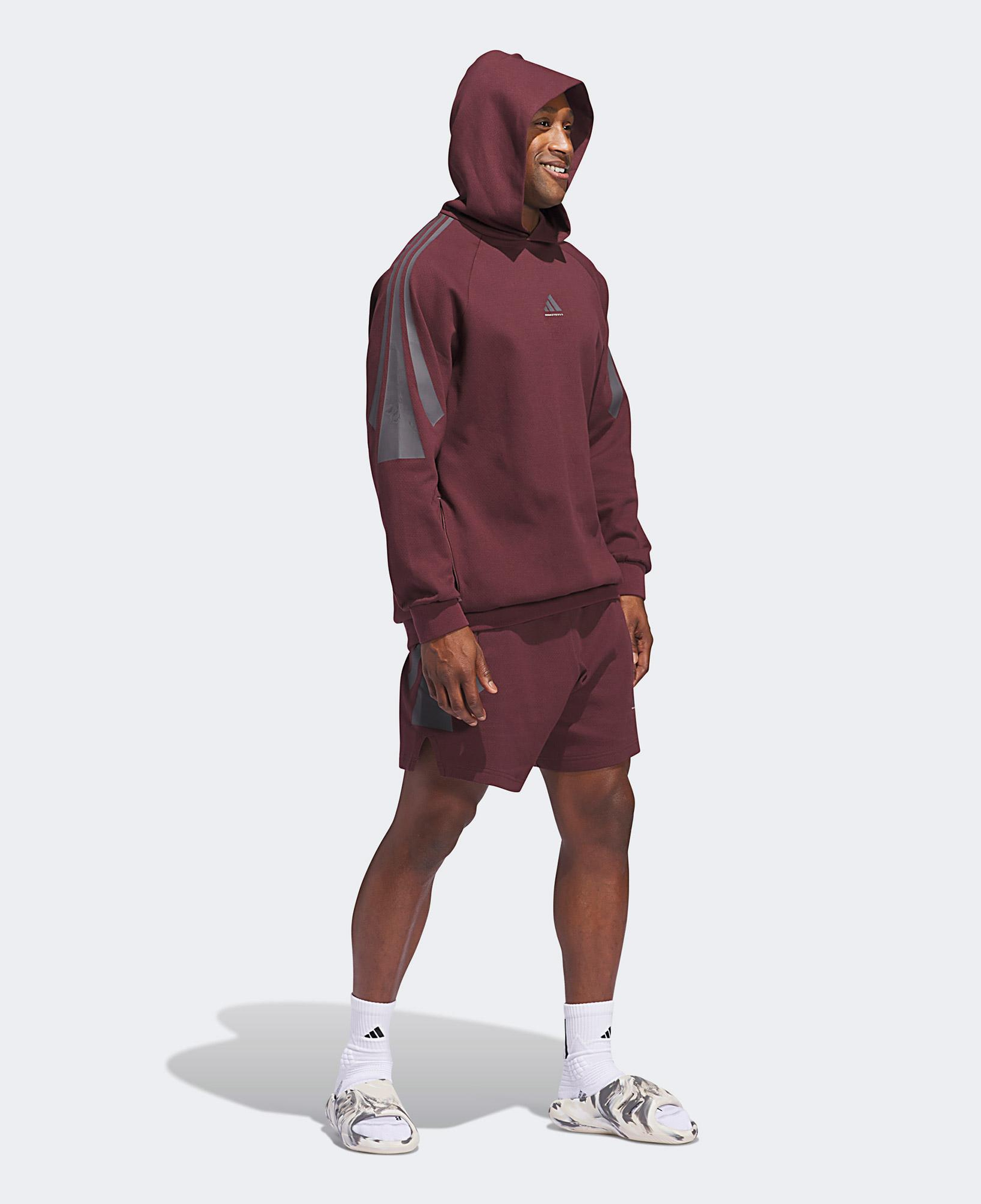 adidas Basketball Spacer Unisex Bordo Sweatshirt