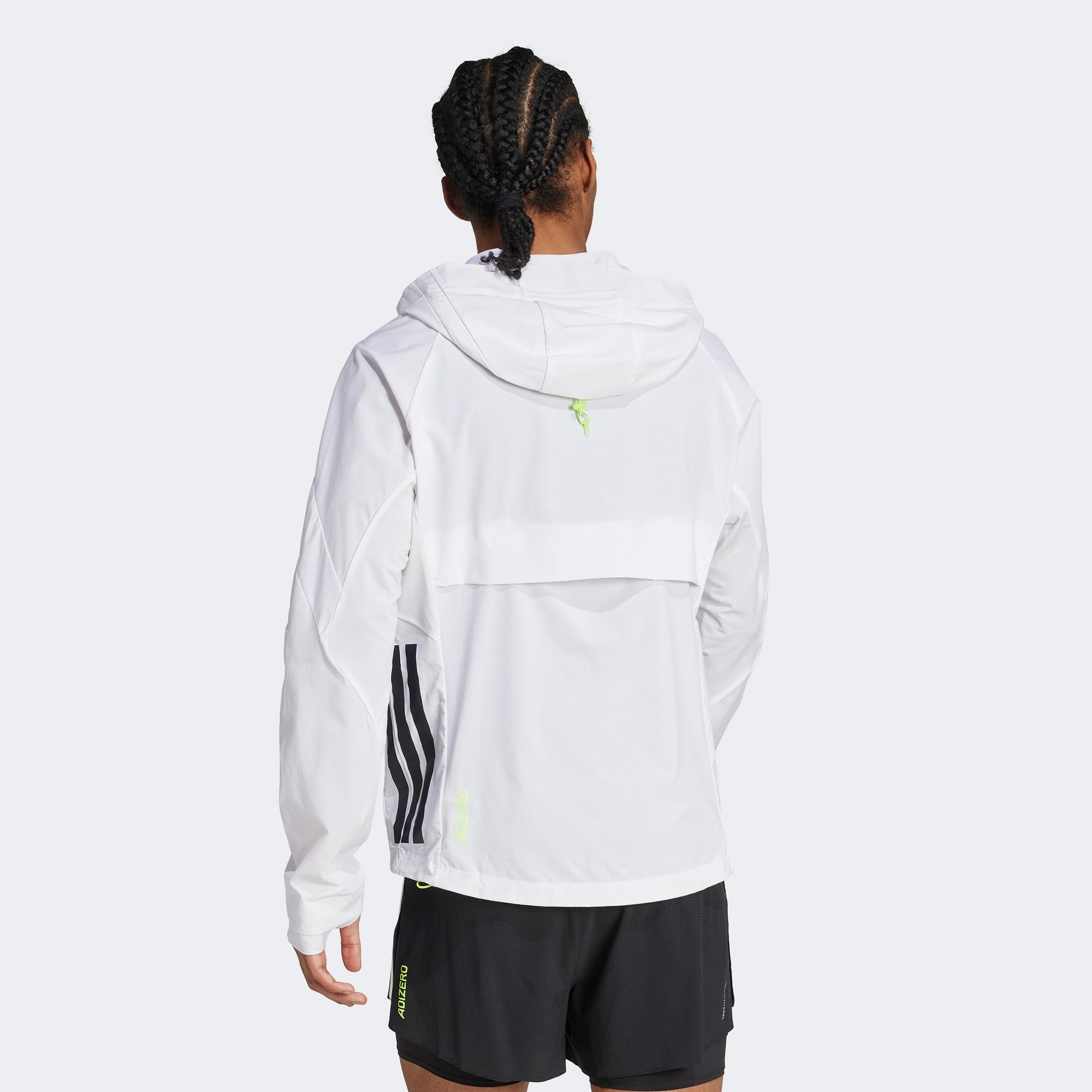 adidas Adizero Erkek Beyaz Koşu Rüzgarlık