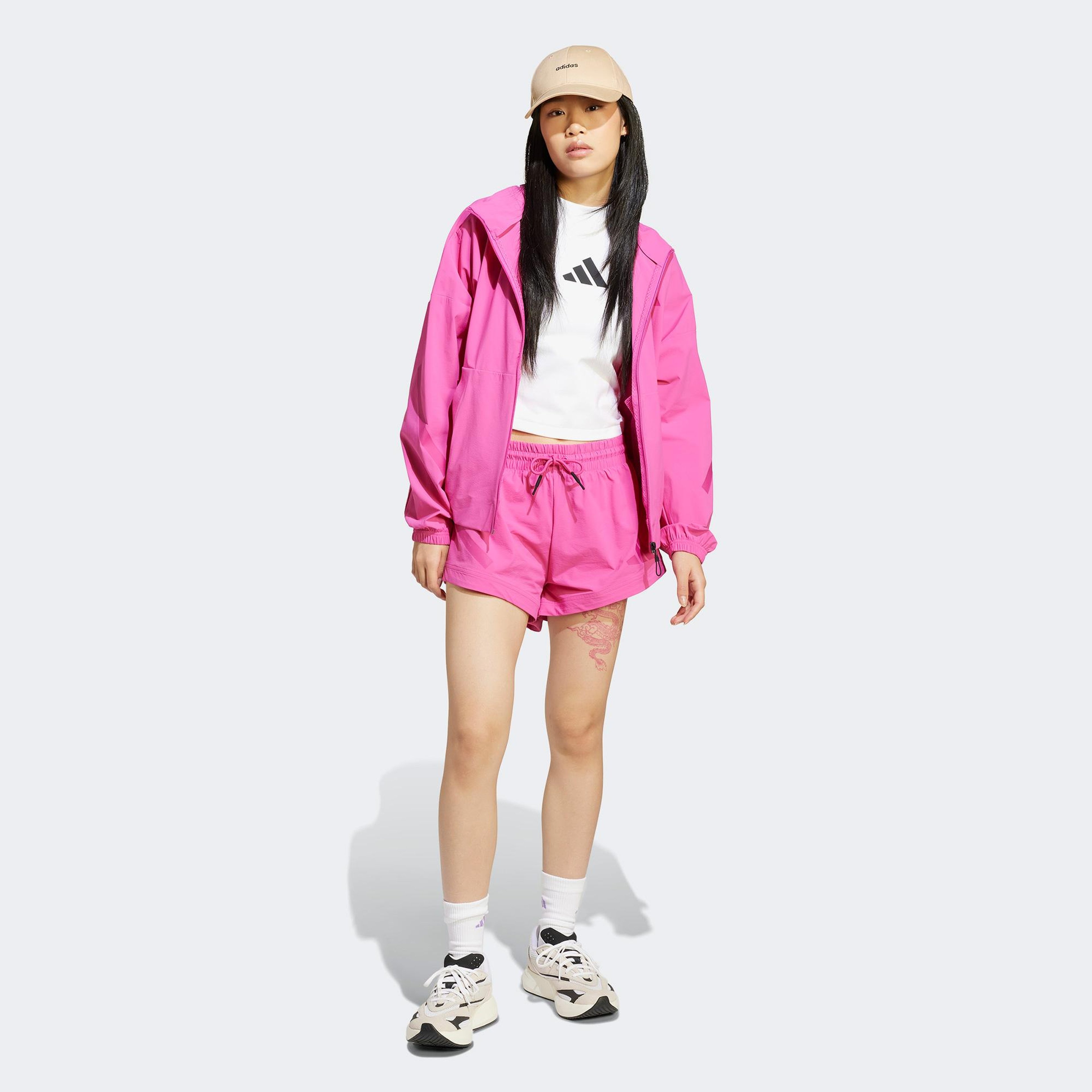adidas Z.N.E. Woven Tam Boy Kadın Pembe Eşofman Üstü