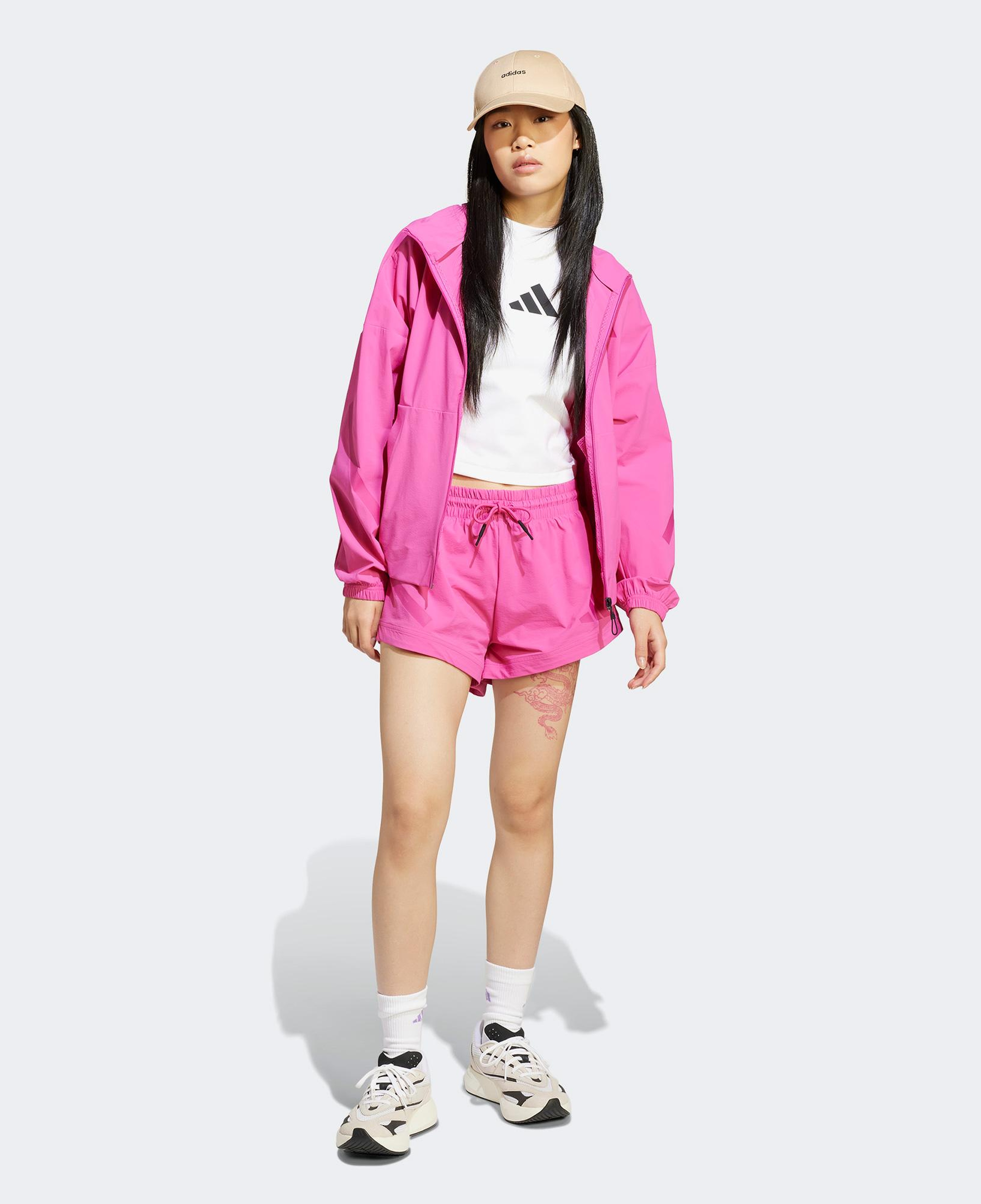 adidas Z.N.E. Woven Tam Boy Kadın Pembe Eşofman Üstü