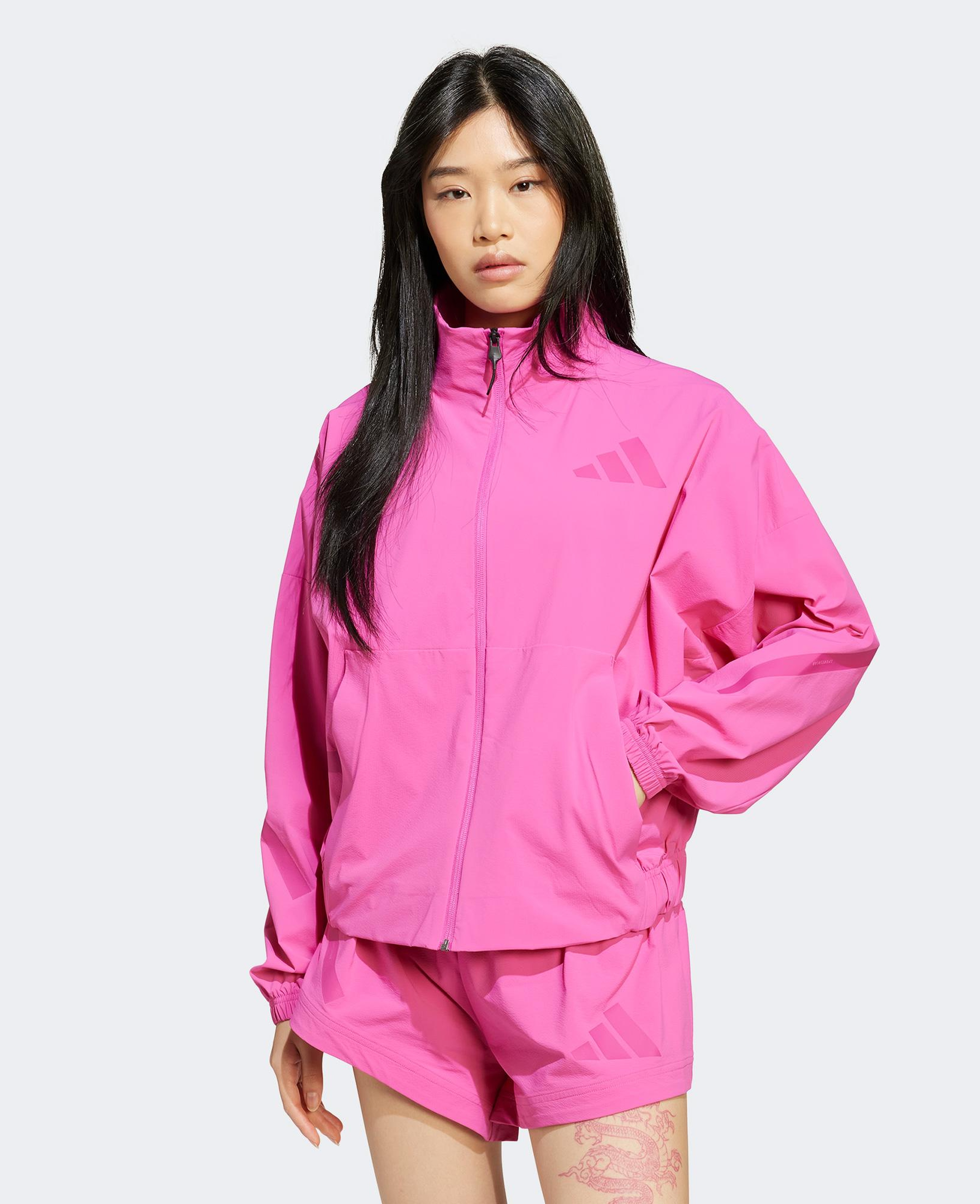 adidas Z.N.E. Woven Tam Boy Kadın Pembe Eşofman Üstü