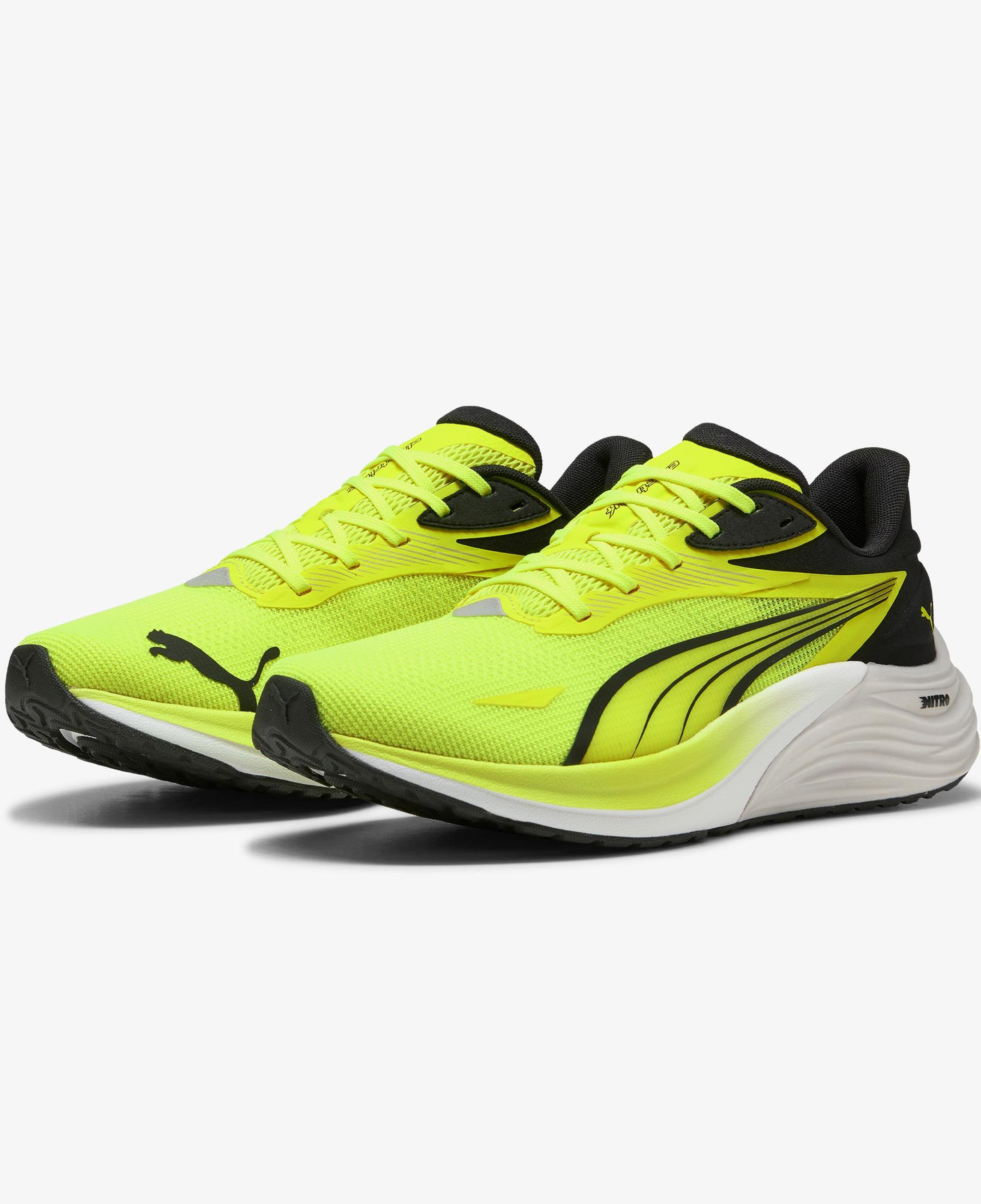 Puma Electrify Nitro 4 Kadın Sarı Koşu Ayakkabısı