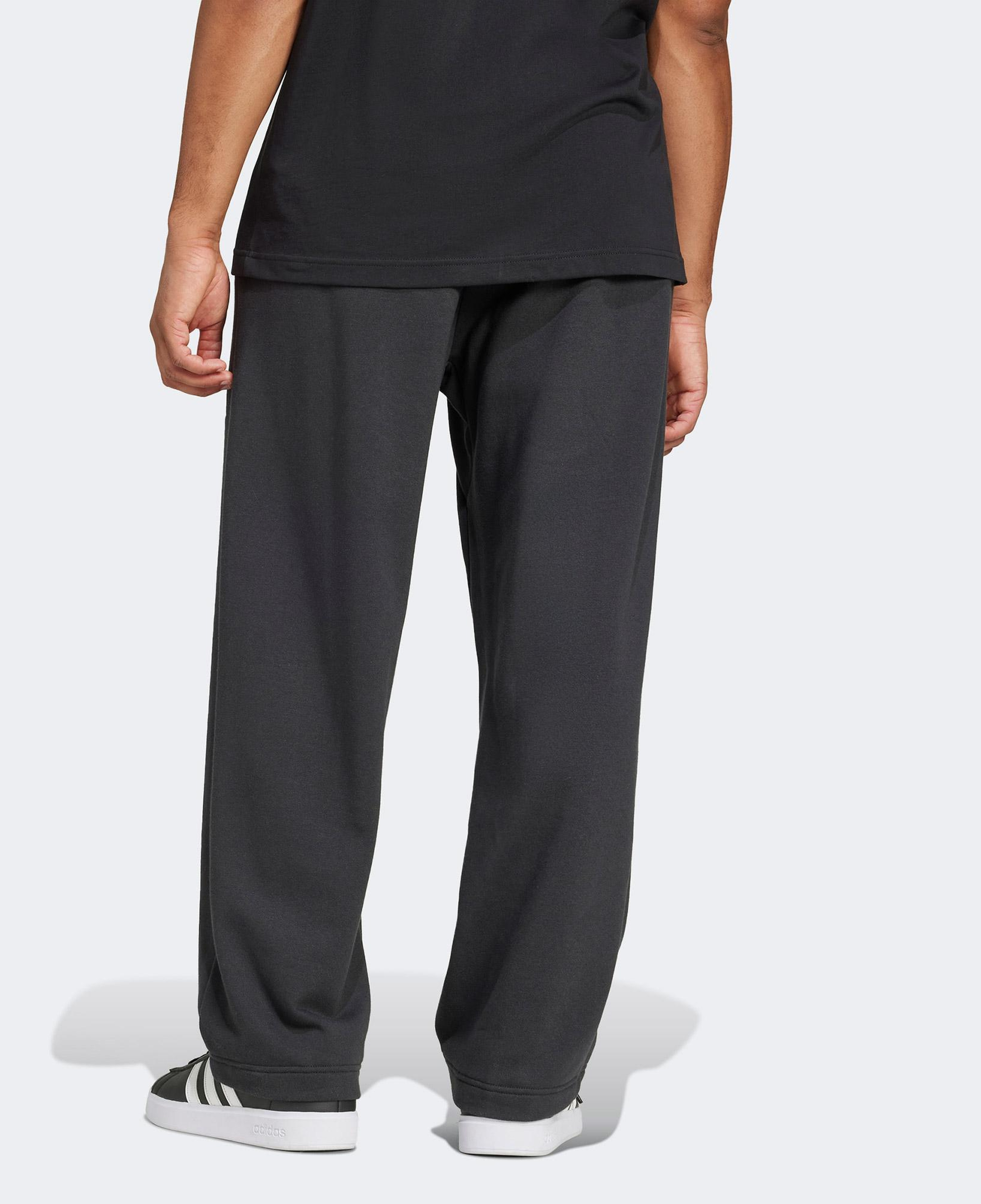 adidas Essentials Wide Leg 3 Bar Logo Erkek Siyah Eşofman Altı