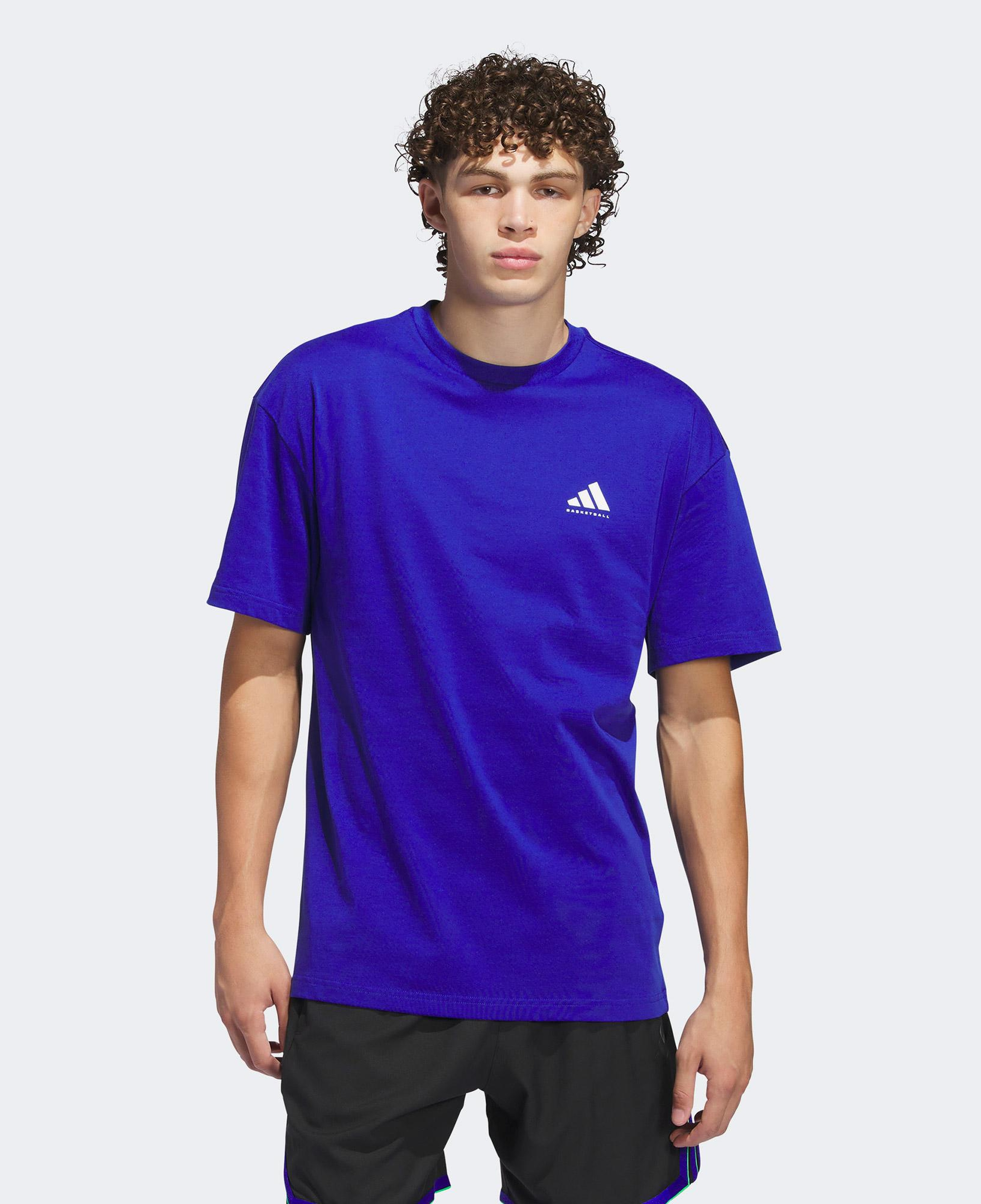 adidas Select Erkek Mavi Basketbol T-Shirt