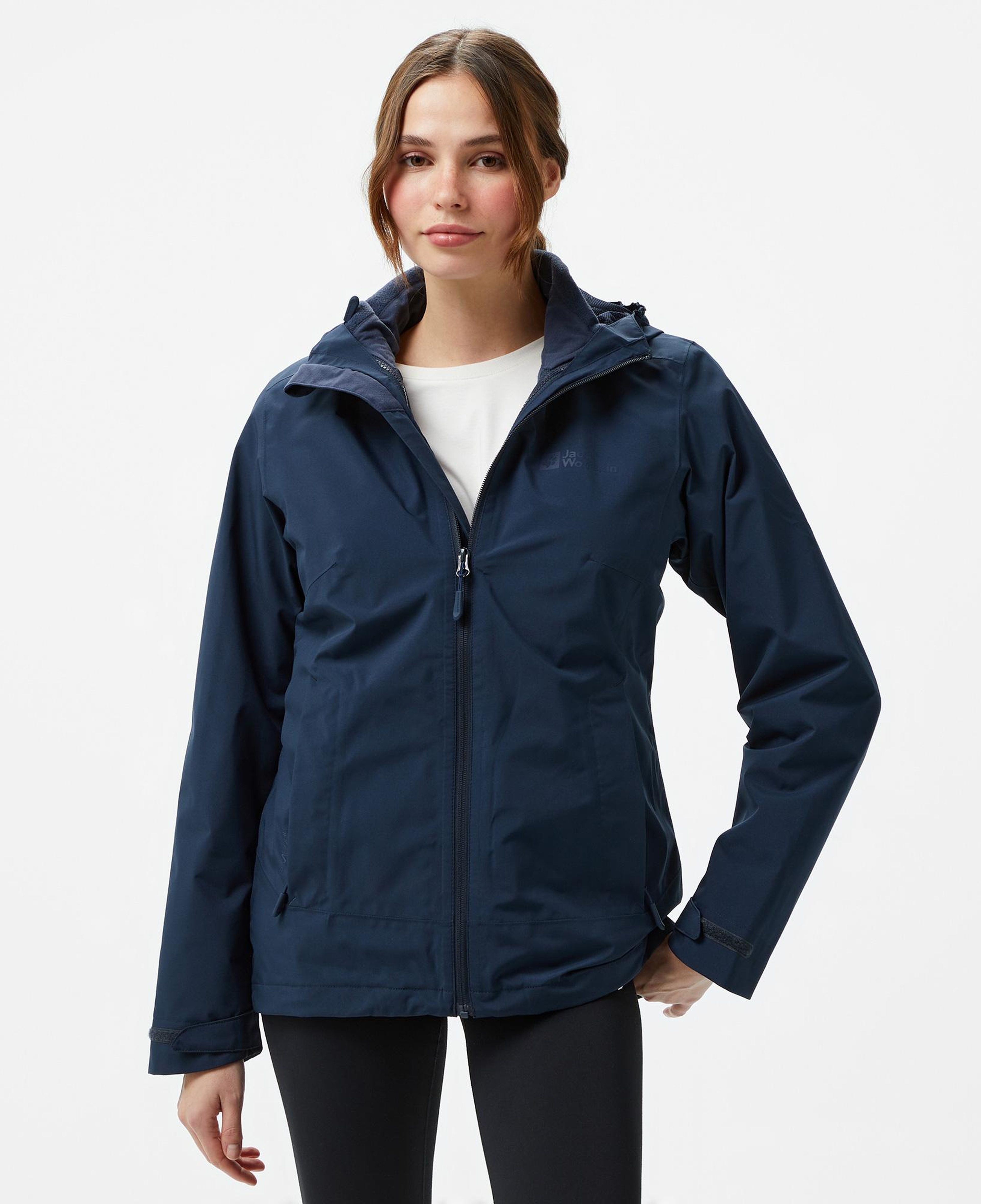 Jack Wolfskin Moonrise 3In1 Kadın Mavi Mont