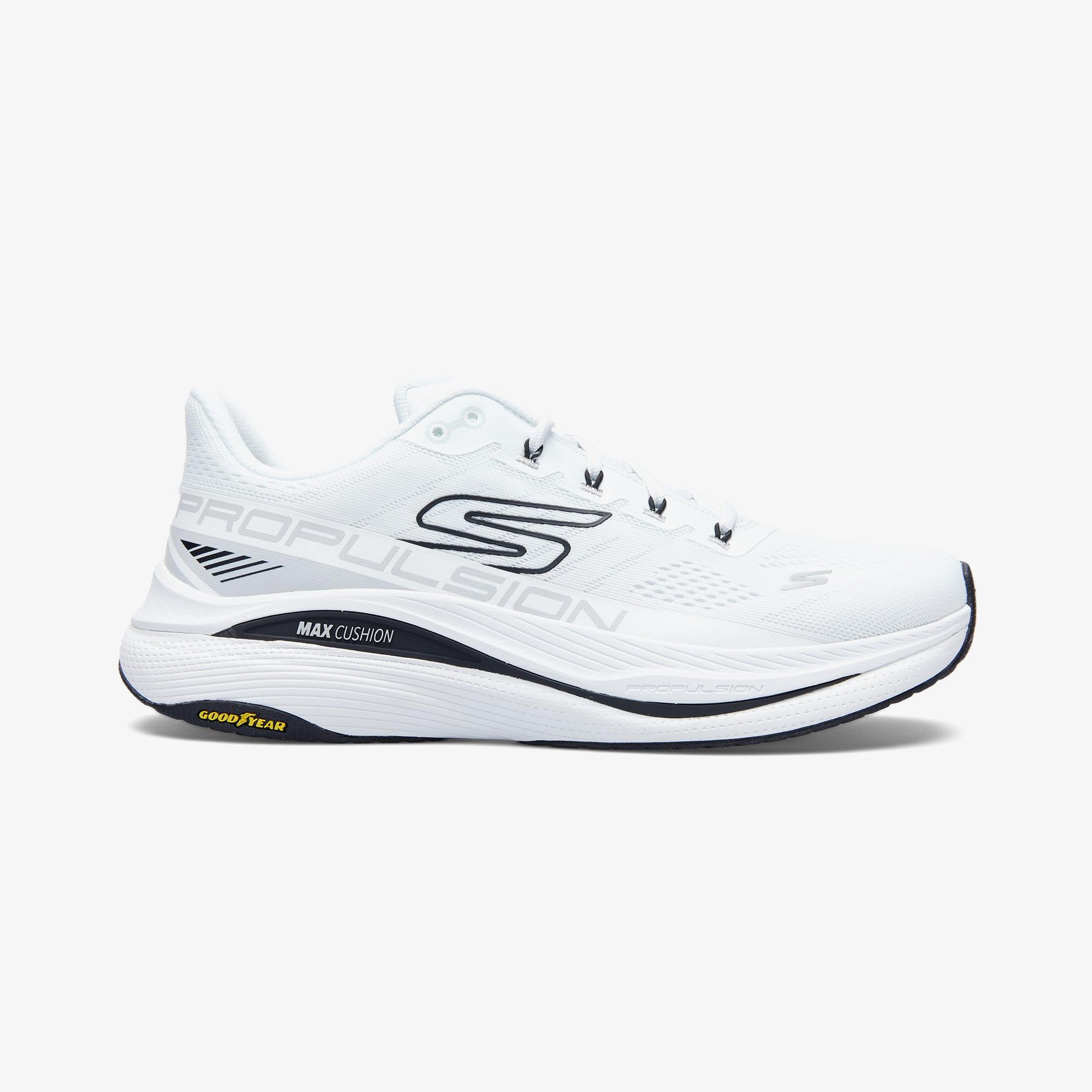Skechers Max Cushioning Propulsion Erkek Beyaz Koşu Ayakkabısı