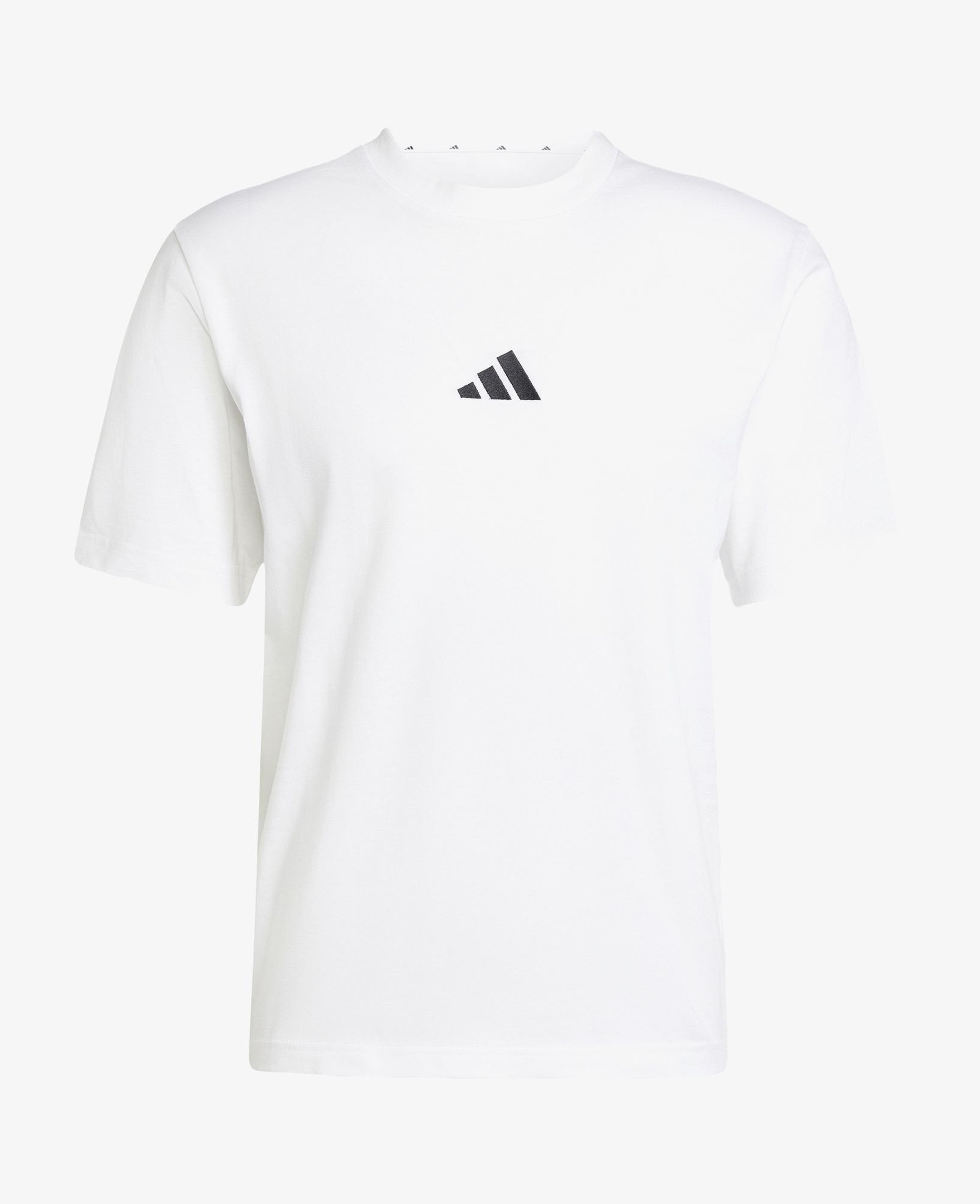 adidas Essentials Small Logo Single Erkek Beyaz T-Shirt