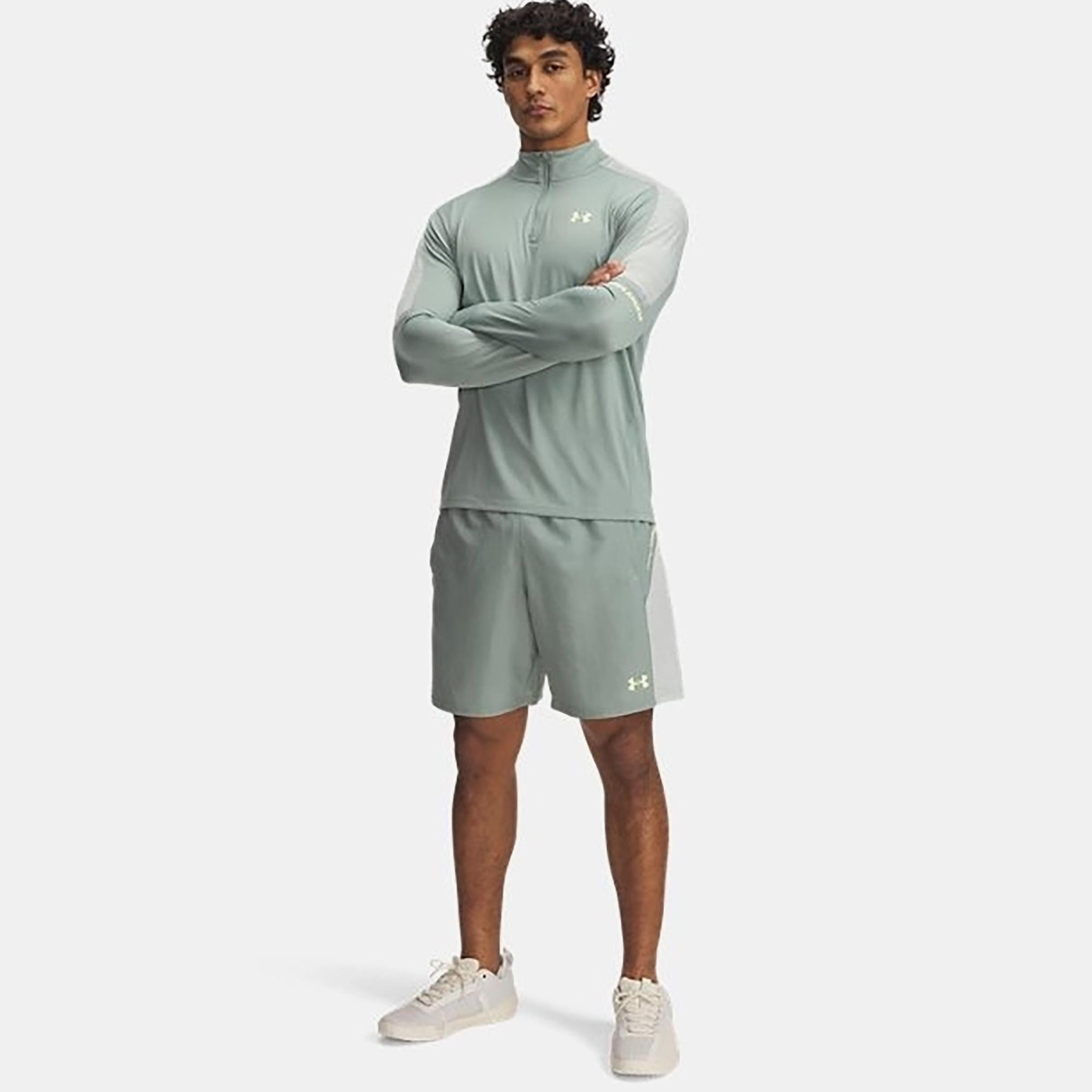 Under Armour Tech Utility Erkek Yeşil Antrenman Şort