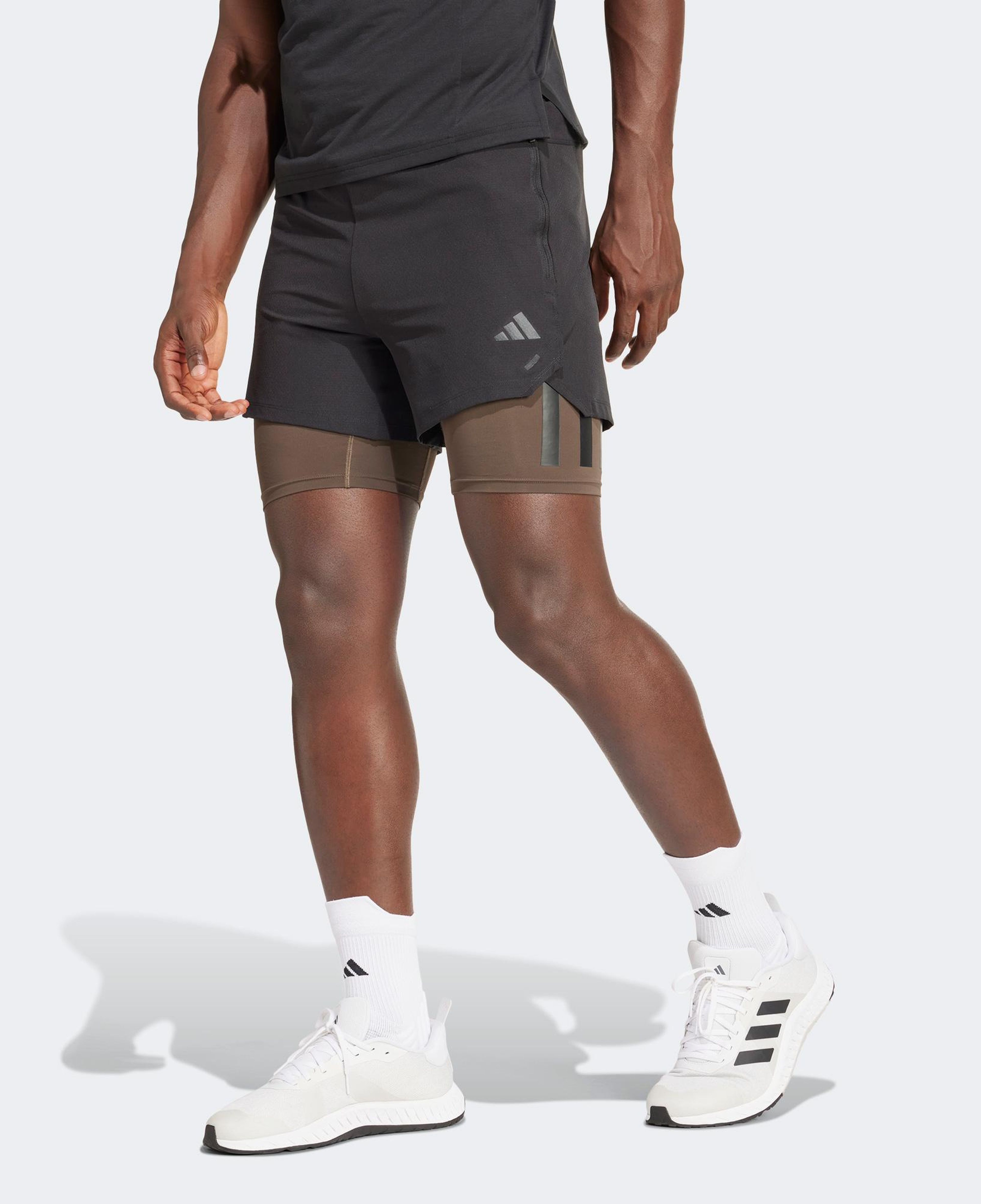 adidas Power Workout 2IN1 Erkek Siyah Antrenman Şortu