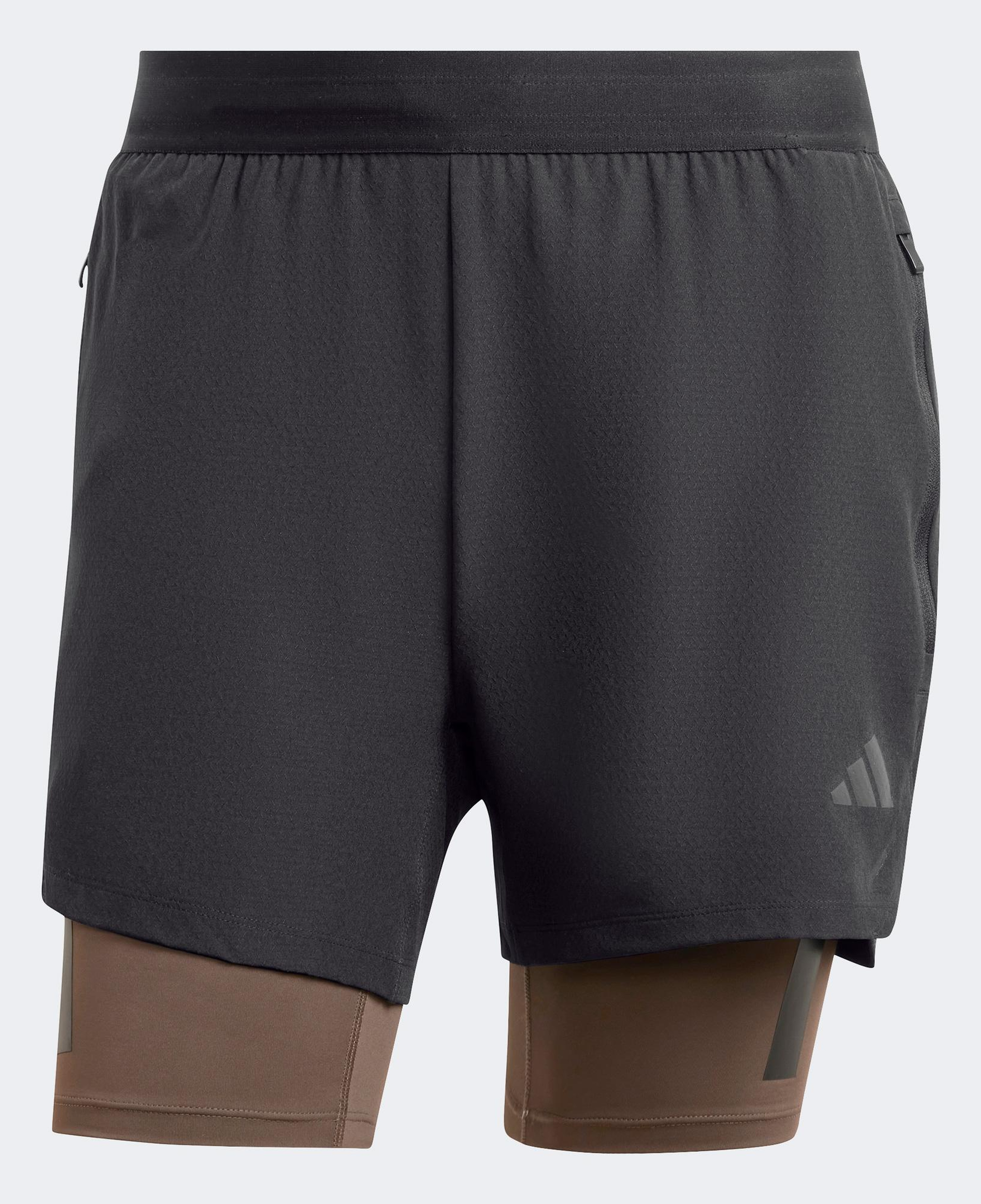 adidas Power Workout 2IN1 Erkek Siyah Antrenman Şortu