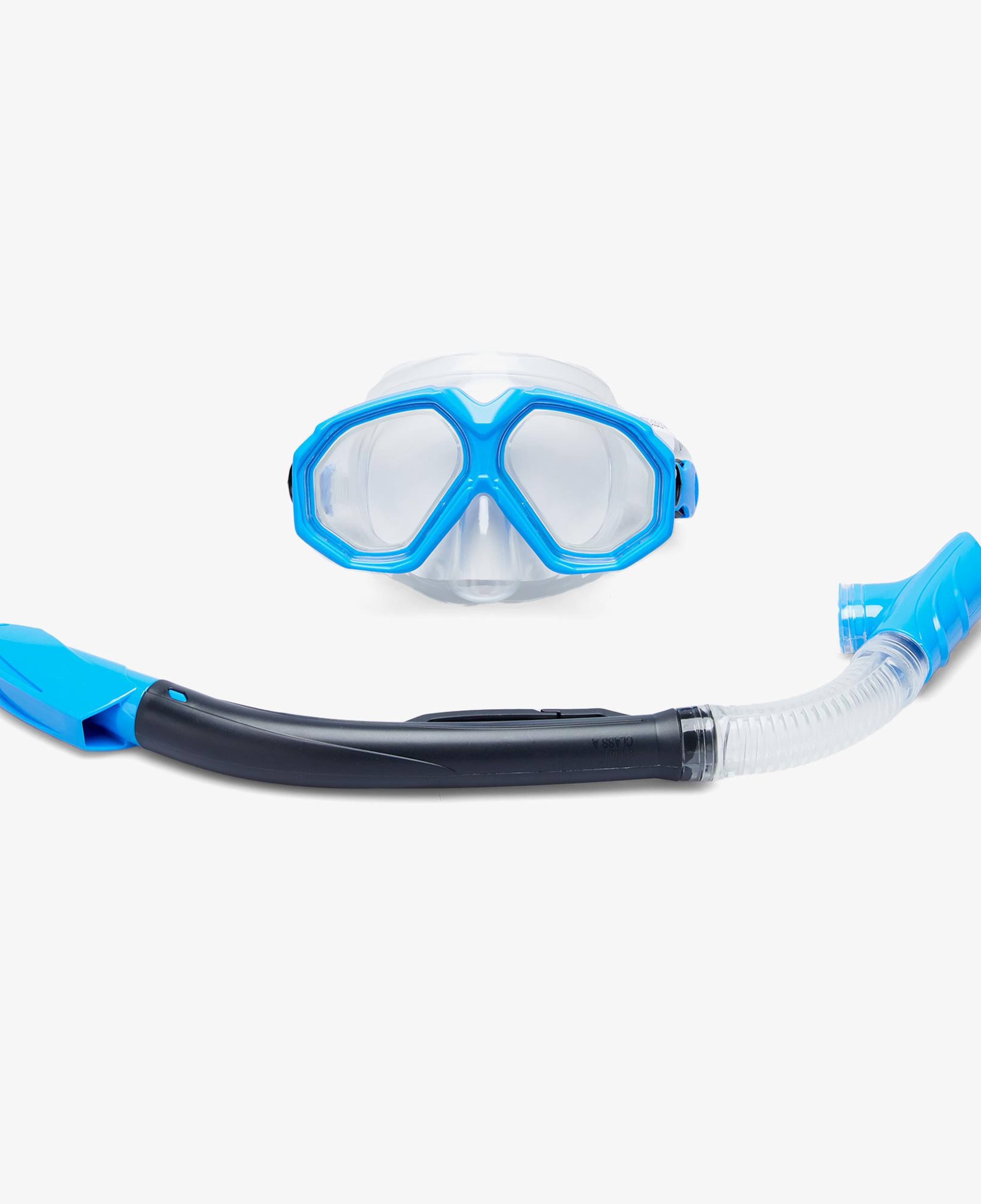 Speedo Dual Lenses Unisex Mavi Maske Şnorkel