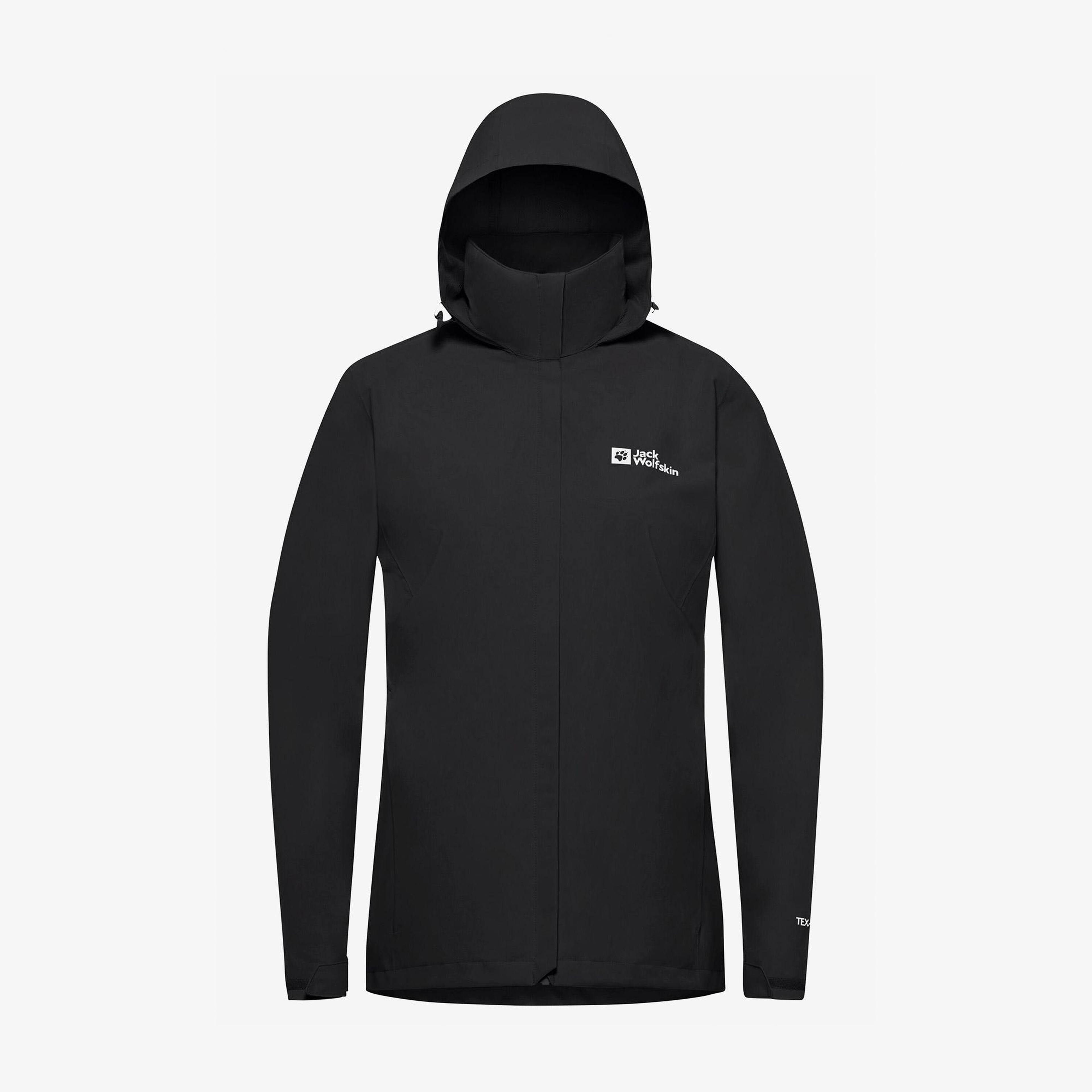 Jack Wolfskin Trailtime 2L Kadın Siyah Outdoor Ceket