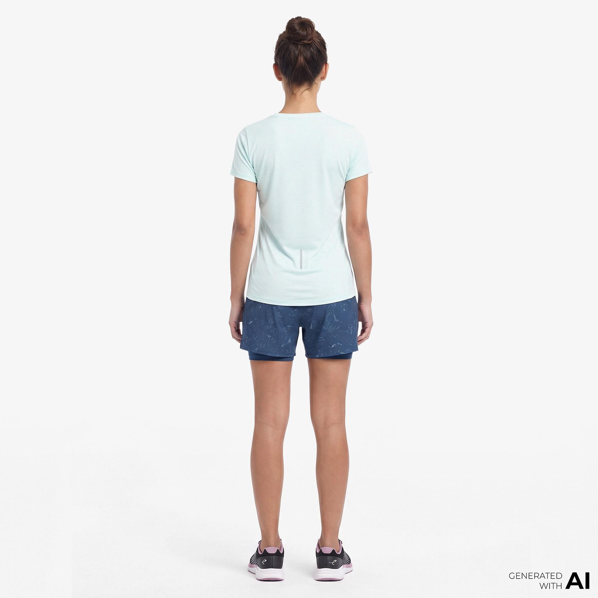 Energetics Maiva Iv Ss Kadın Mavi Koşu T-Shirt