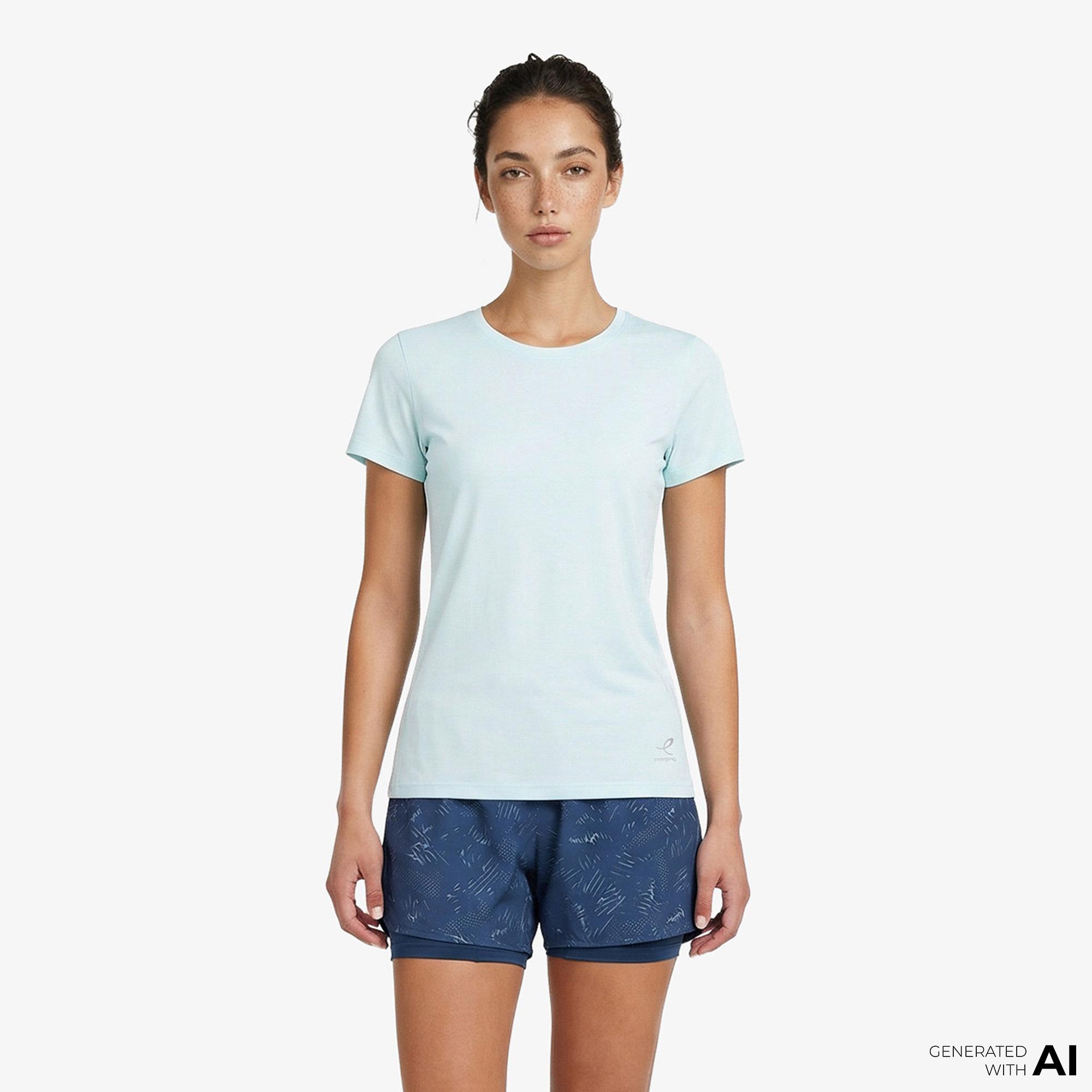 Energetics Maiva Iv Ss Kadın Mavi Koşu T-Shirt