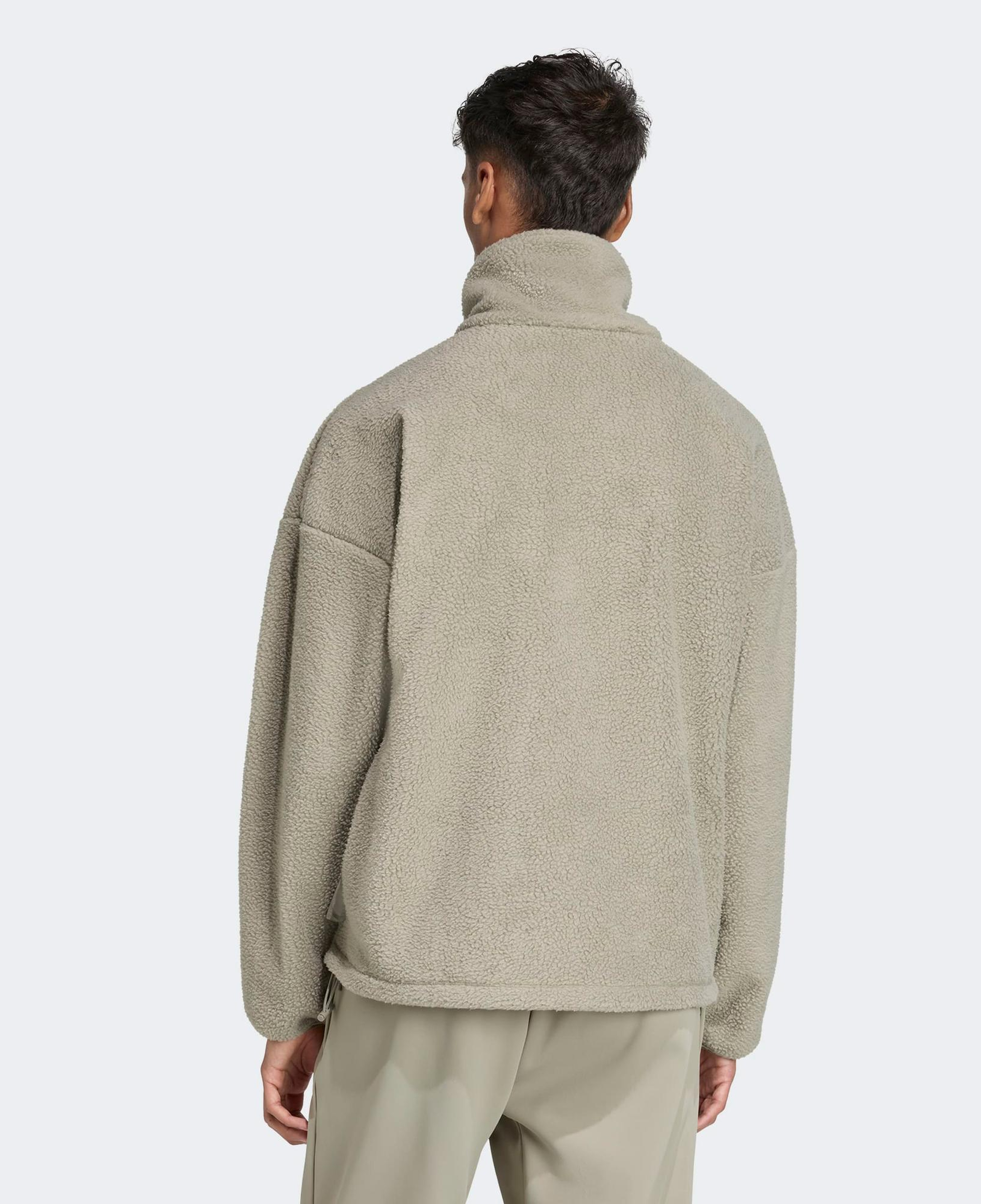 adidas City Tech High Pile Fleece Full Zip Erkek Yeşil Polar