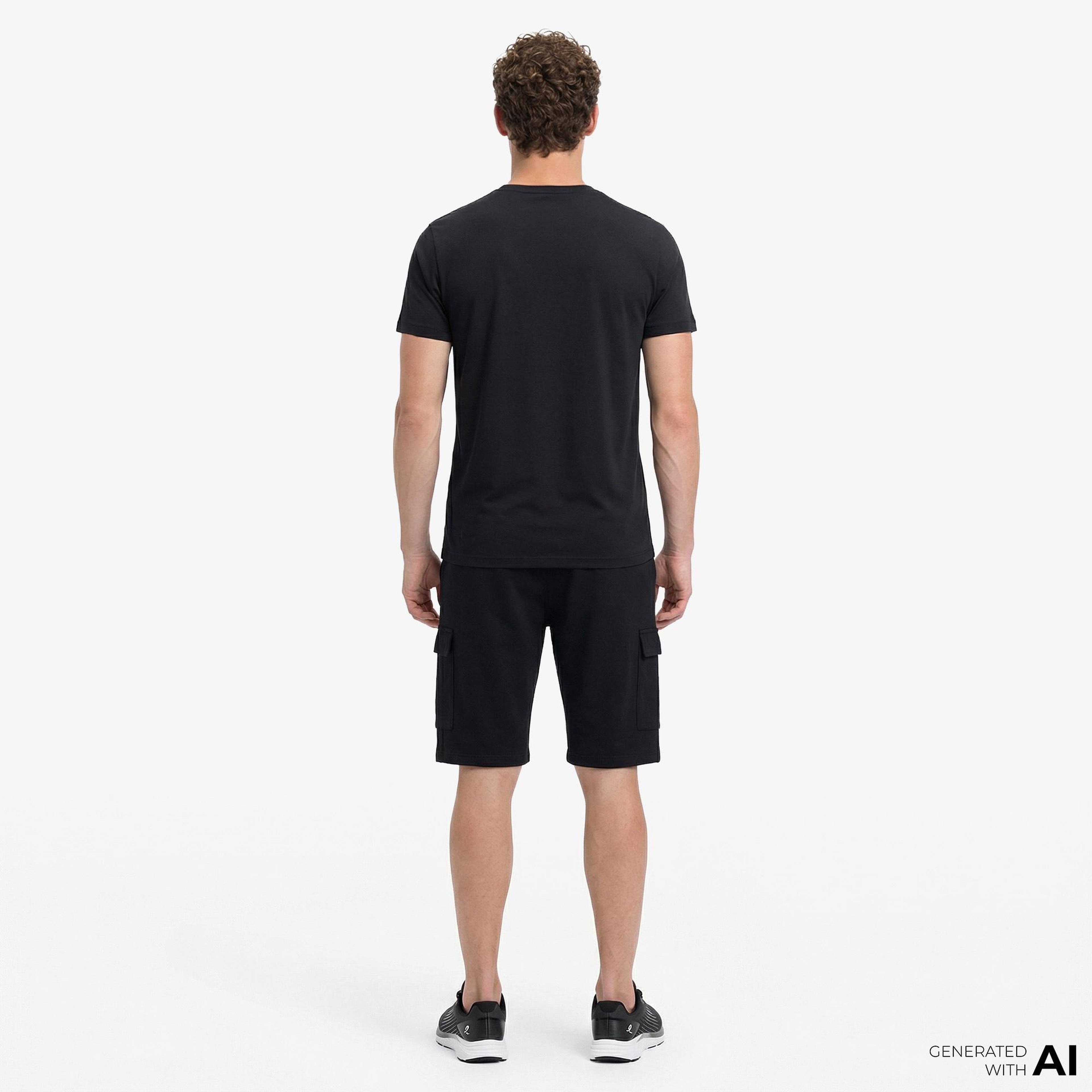 Energetics Tommi Vi Ss Erkek Siyah Antrenman T-Shirt