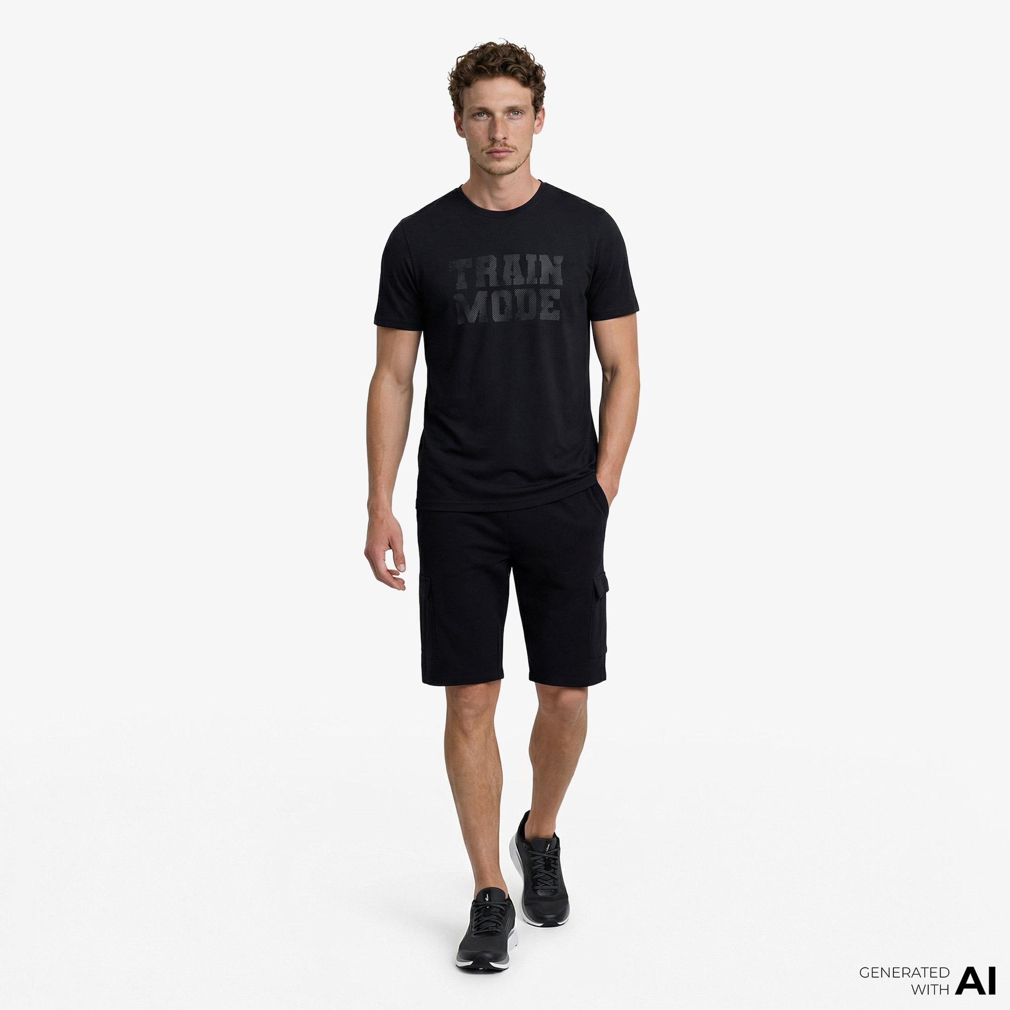 Energetics Tommi Vi Ss Erkek Siyah Antrenman T-Shirt