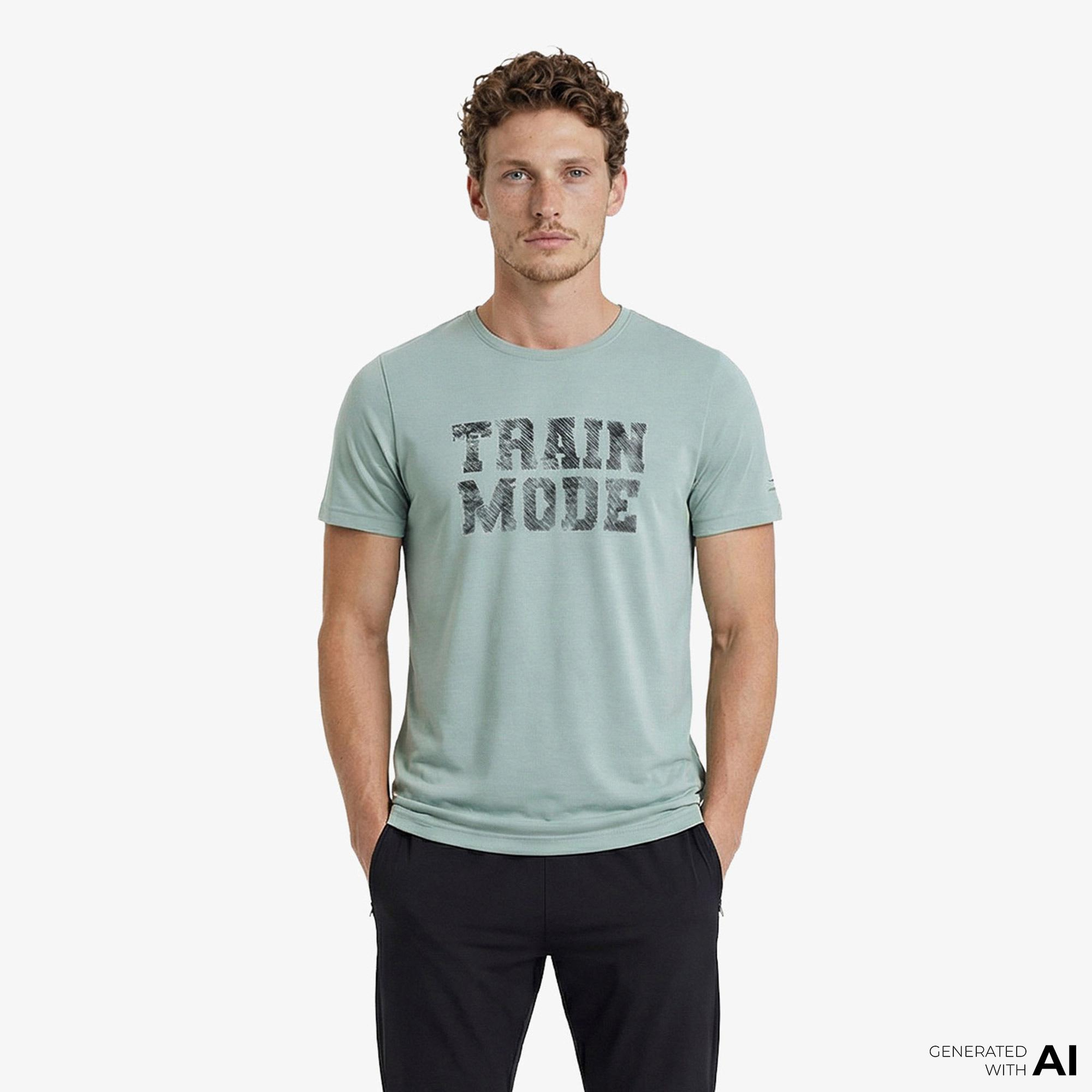 Energetics Tommi Vi Ss Erkek Mavi Antrenman T-Shirt