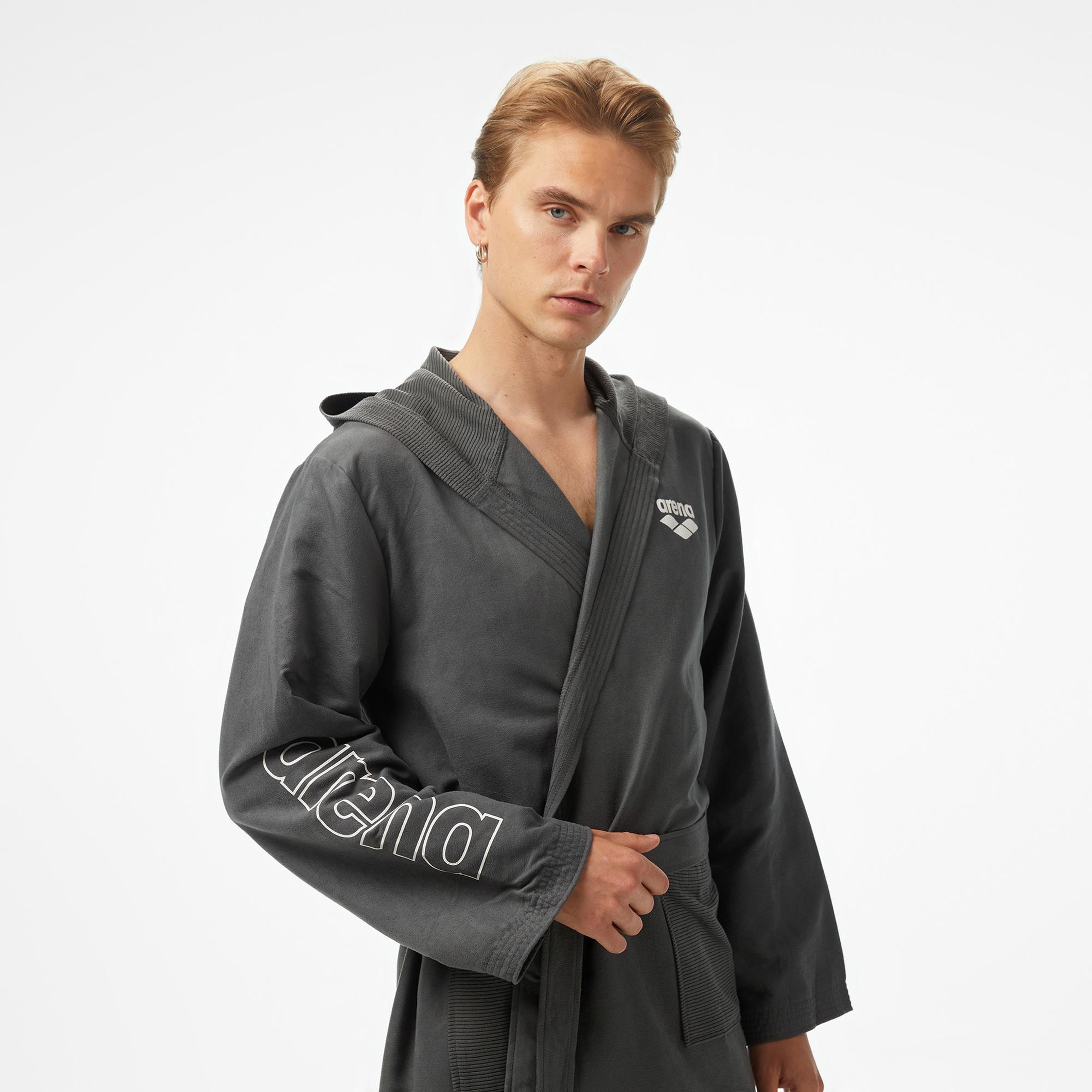 Arena Zeal Robe Erkek Gri Havlu