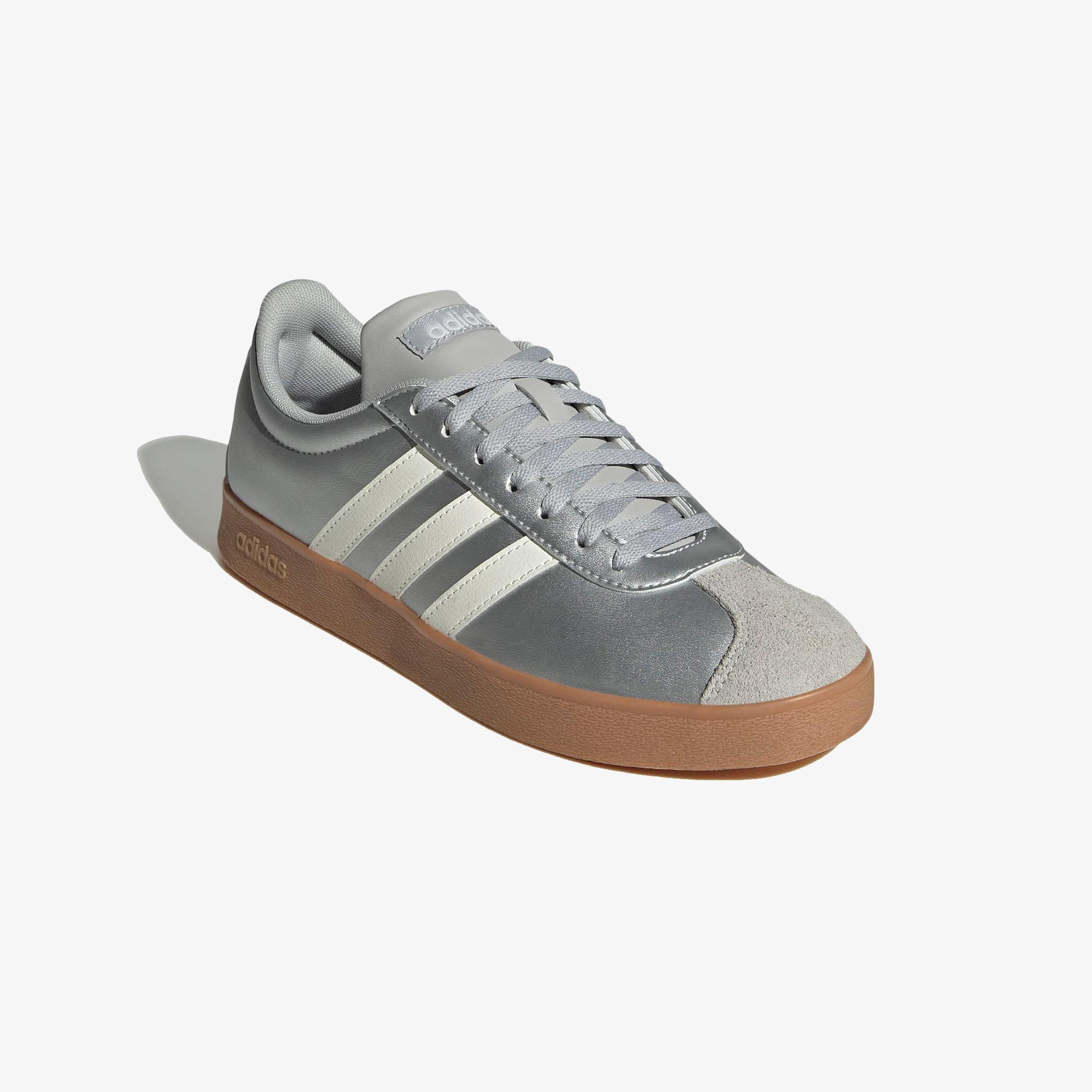 adidas Vl Court Base Kadın Gri Spor Ayakkabı
