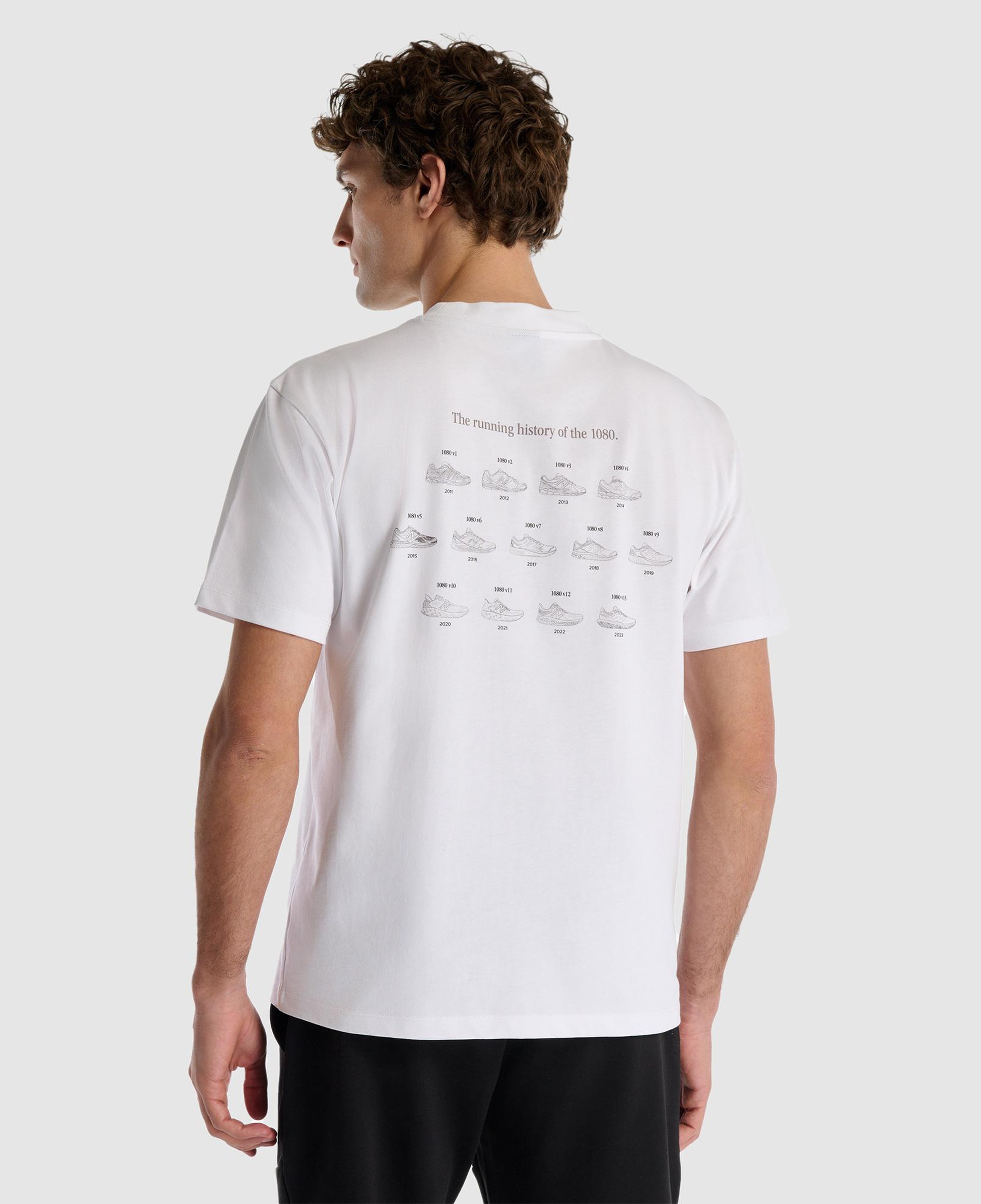 New Balance Erkek Beyaz T-Shirt