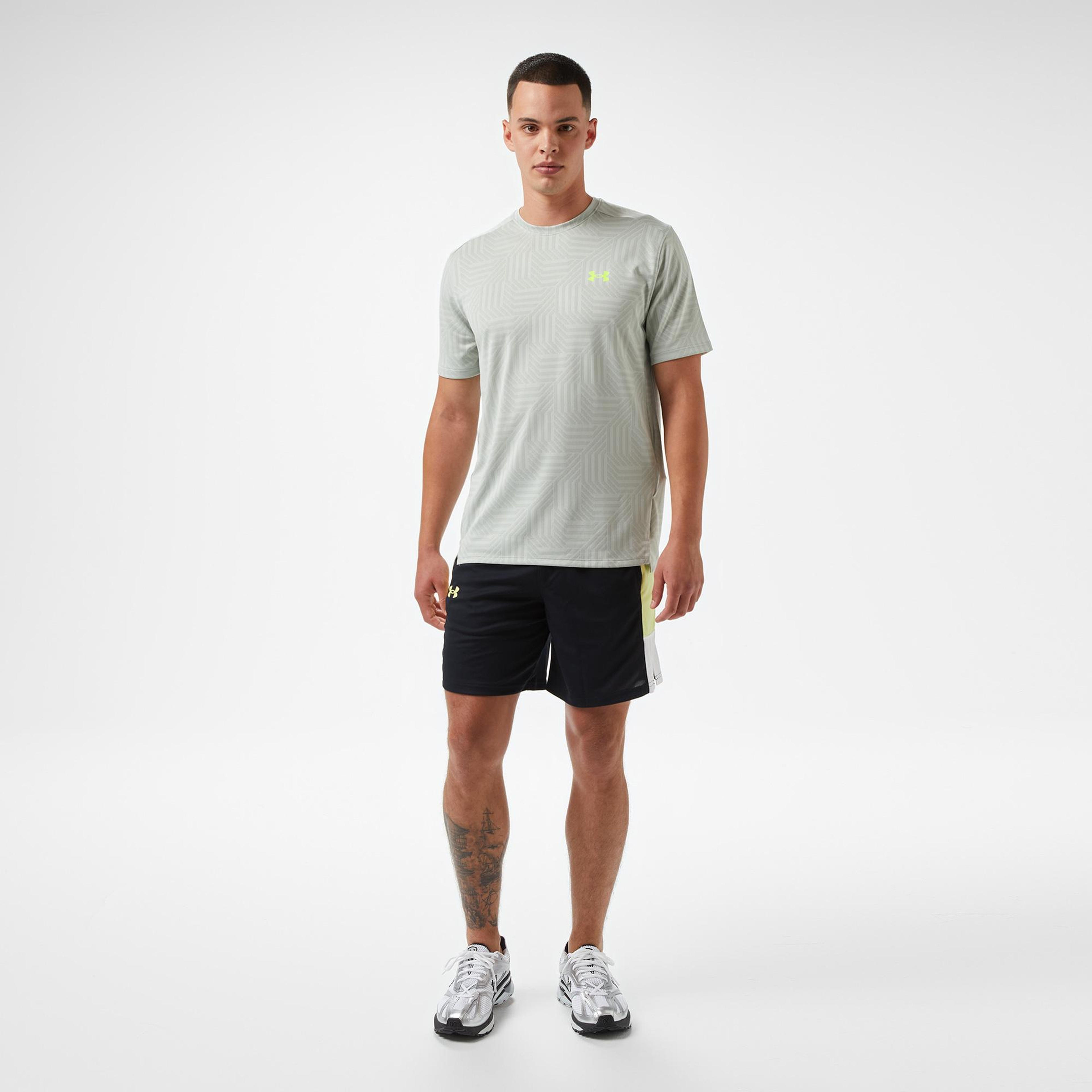 Under Armour Tech Vent Geotessa Ss Erkek Yeşil Antrenman T-Shirt