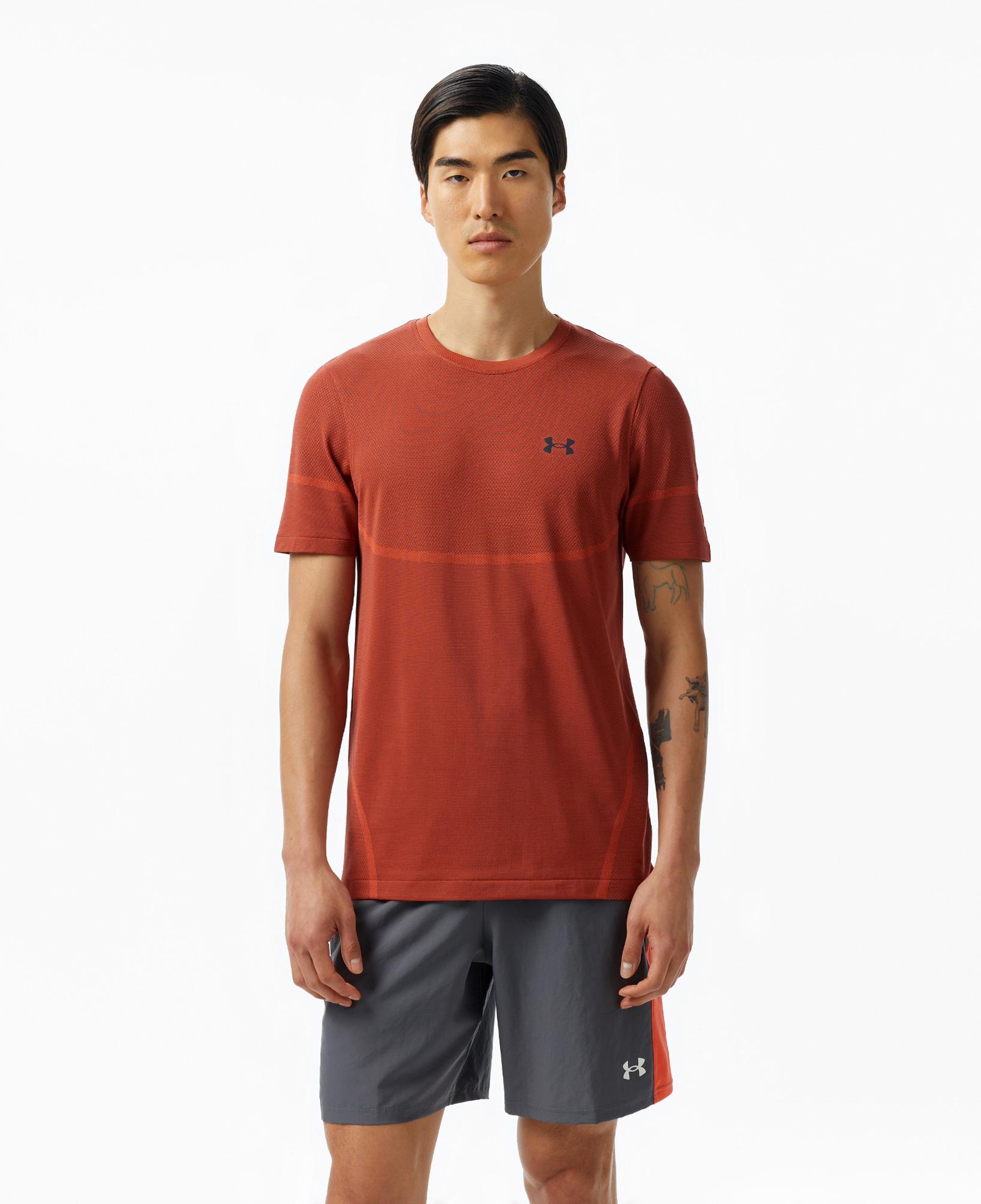 Under Armour Vanish Elite Seamless Erkek Turuncu Koşu T-Shirt