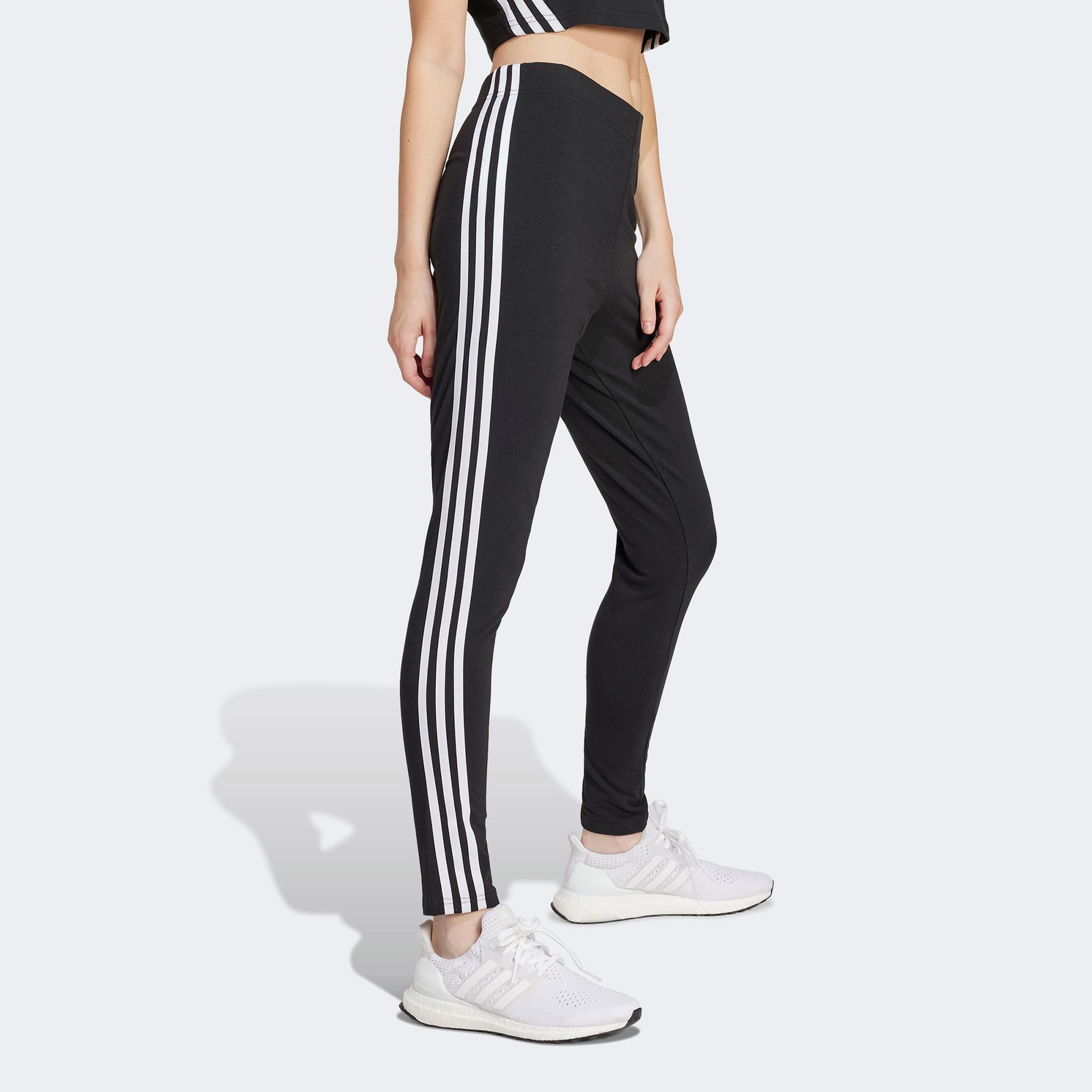 adidas Future Icon 3 Stripes Kadın Siyah Günlük Tayt