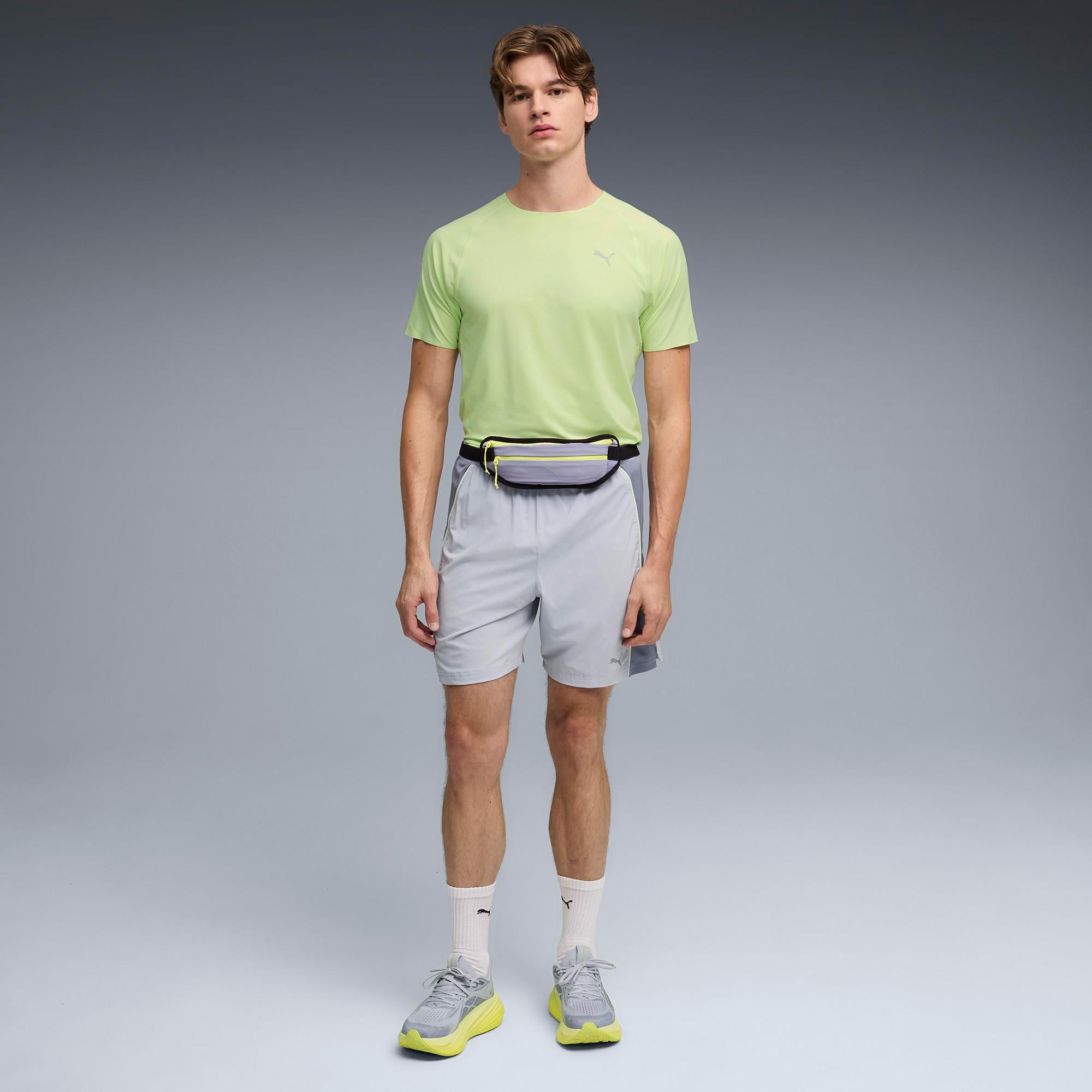 Puma Run Velocity 7 Erkek Gri Koşu Şortu