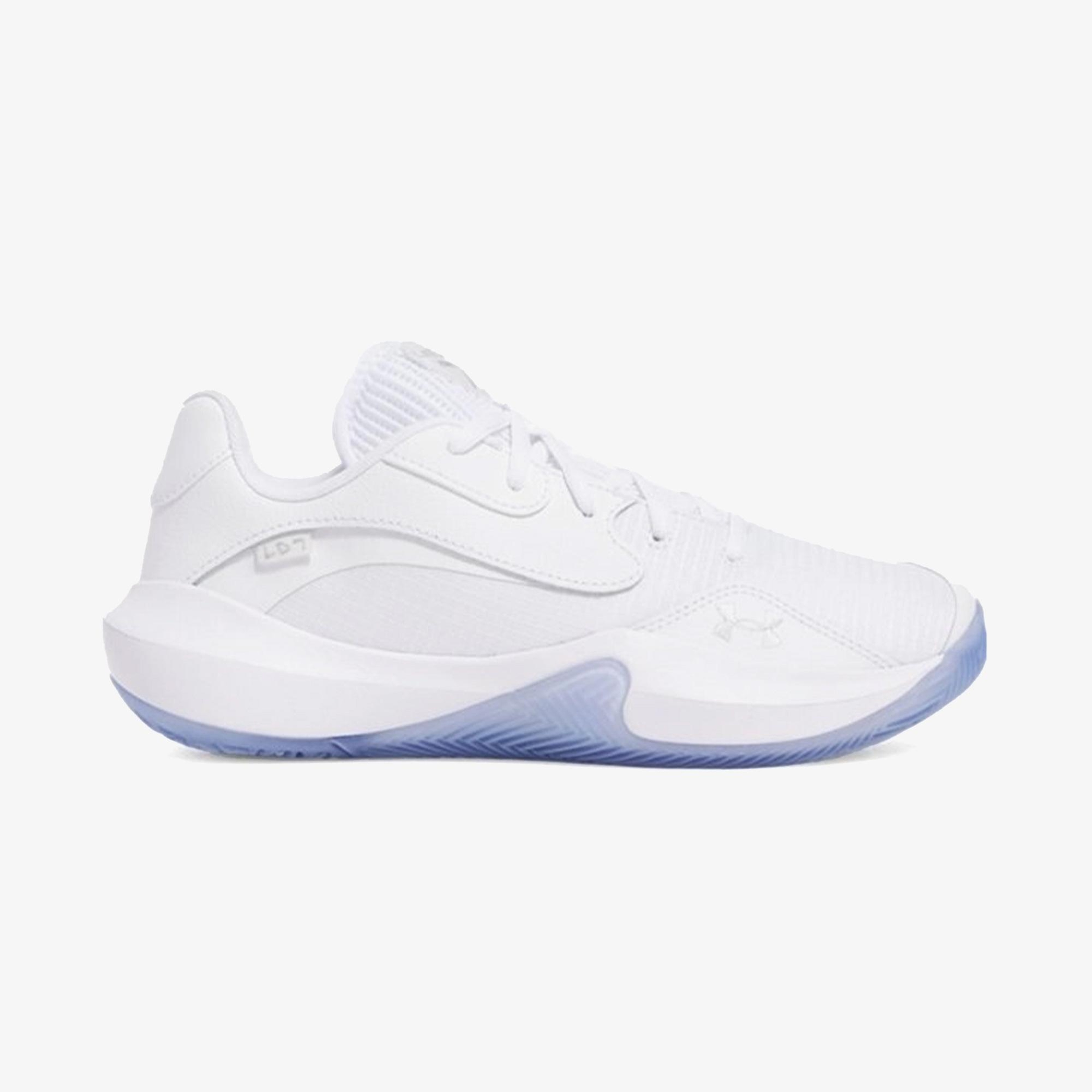 Under Armour Lockdown 7 Low Erkek Beyaz Basketbol Ayakkabısı
