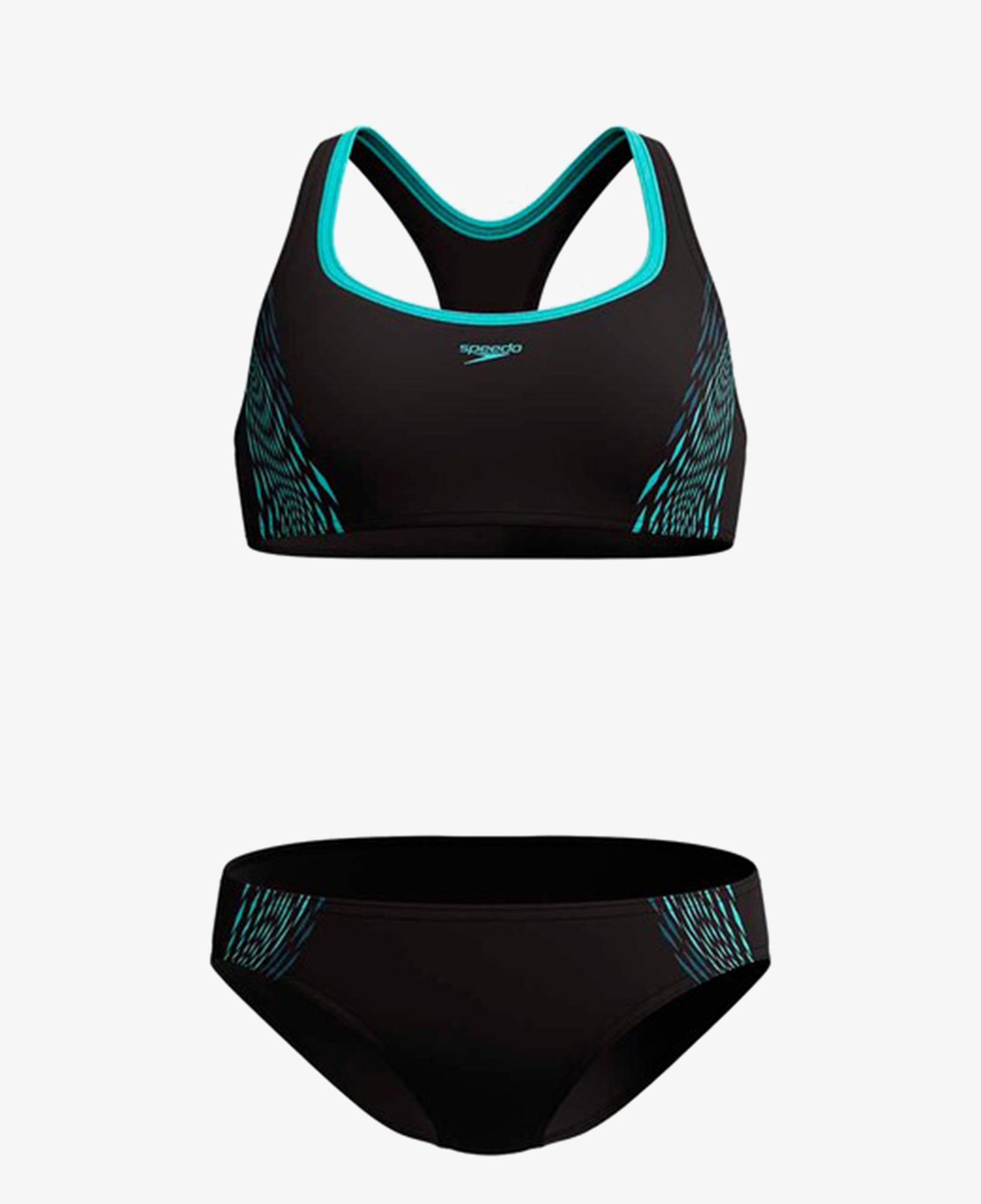 Speedo Placement 2 Piece Kadın Siyah Bikini Takımı