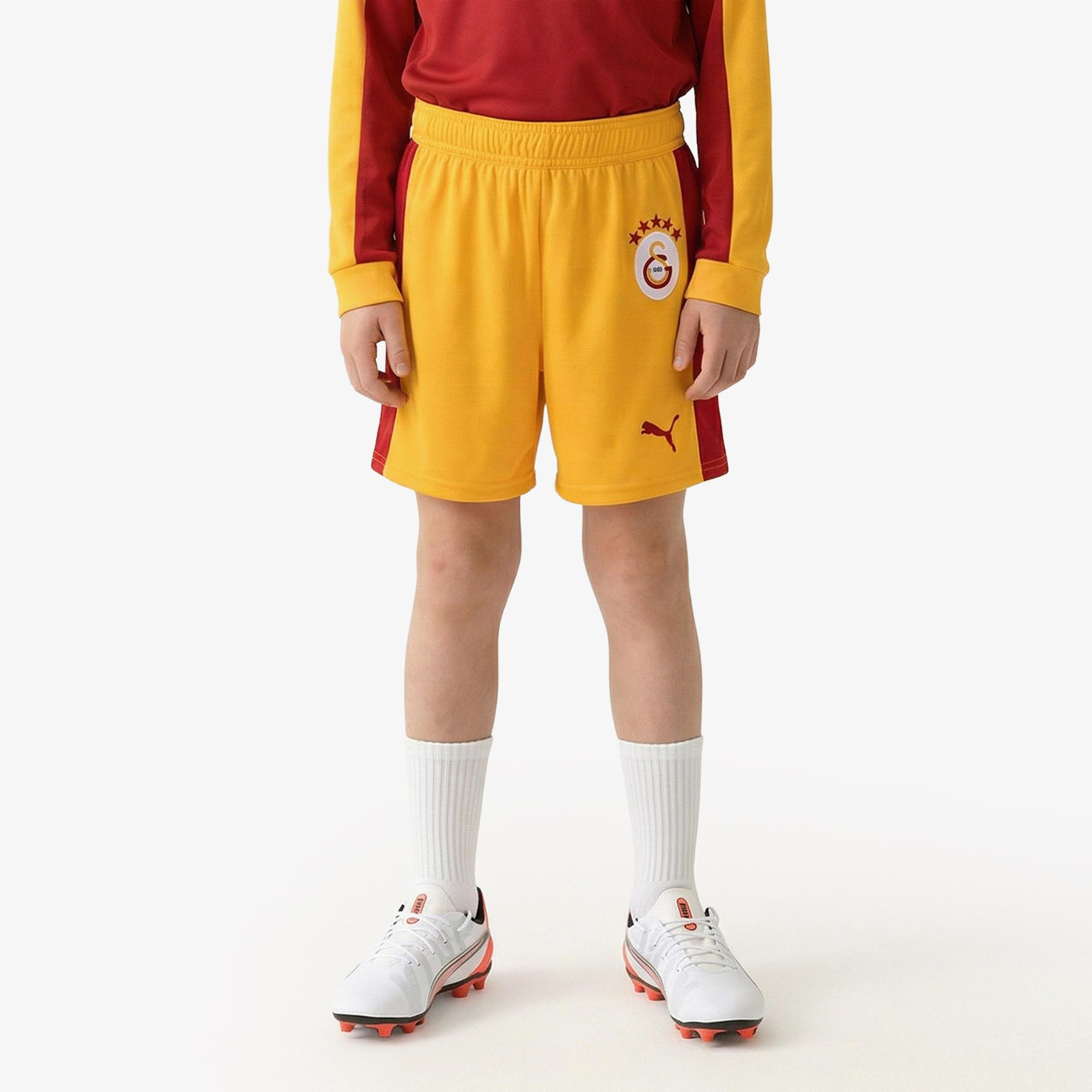 Puma Galatasaray S.K Retro Çocuk Sarı Futbol Şortu