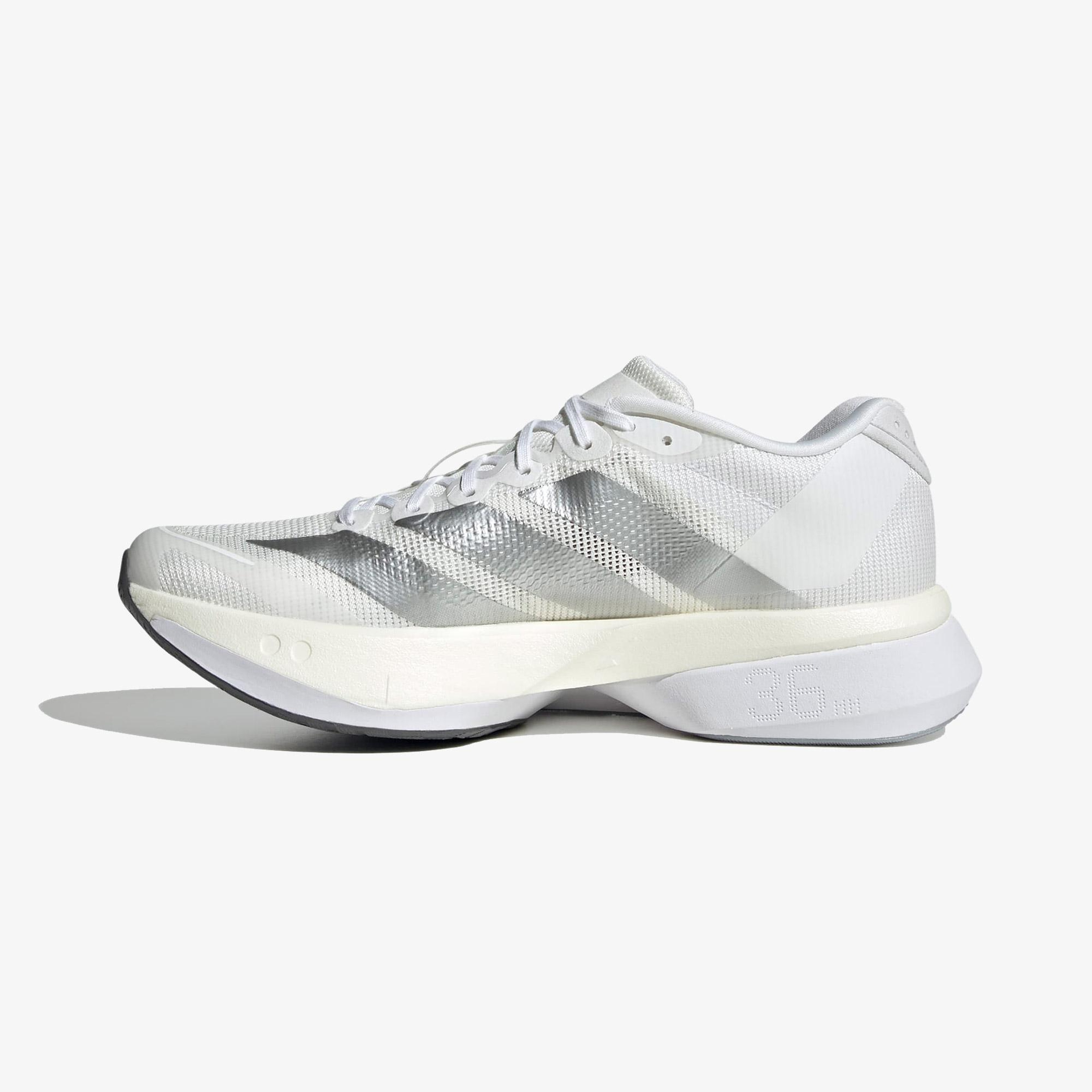 adidas Adizero Boston 13 Kadın Beyaz Koşu Ayakkabısı
