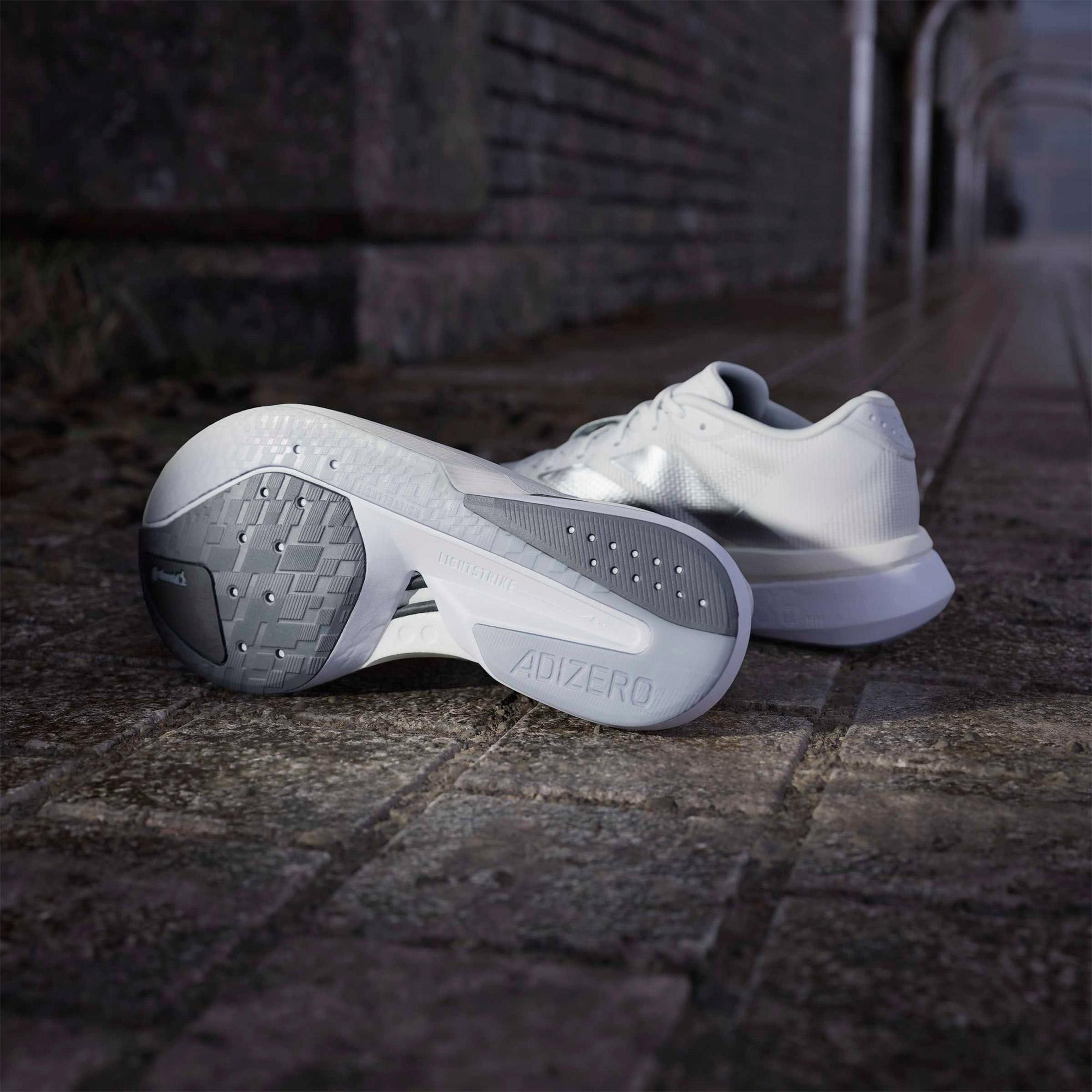 adidas Adizero Boston 13 Kadın Beyaz Koşu Ayakkabısı