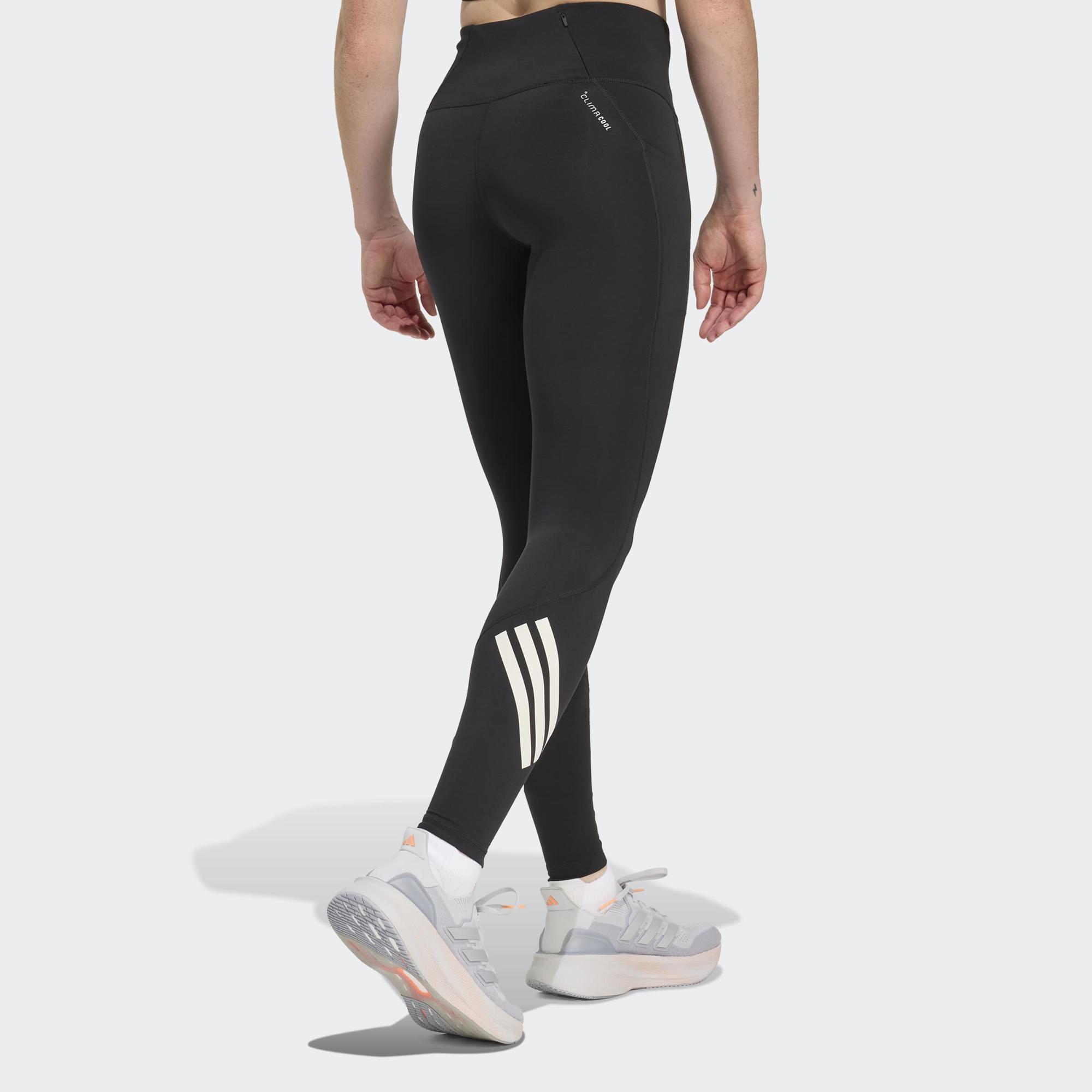 adidas Adi365 Climacool 3 Bantlı Tam Boy Kadın Siyah Koşu Taytı