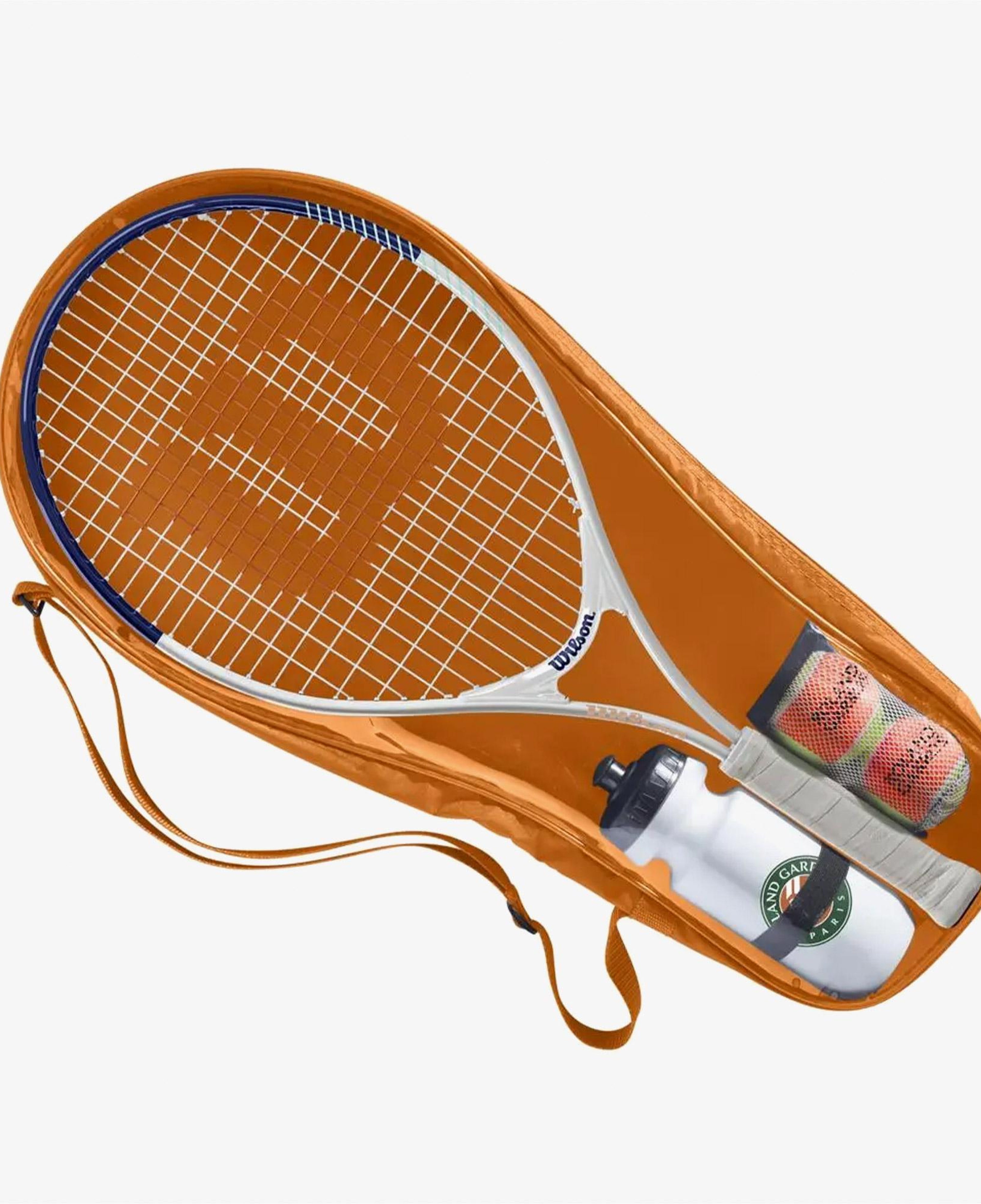 Wilson Roland Garros Elite Kit Çocuk Lacivert Beyaz Tenis Raketi