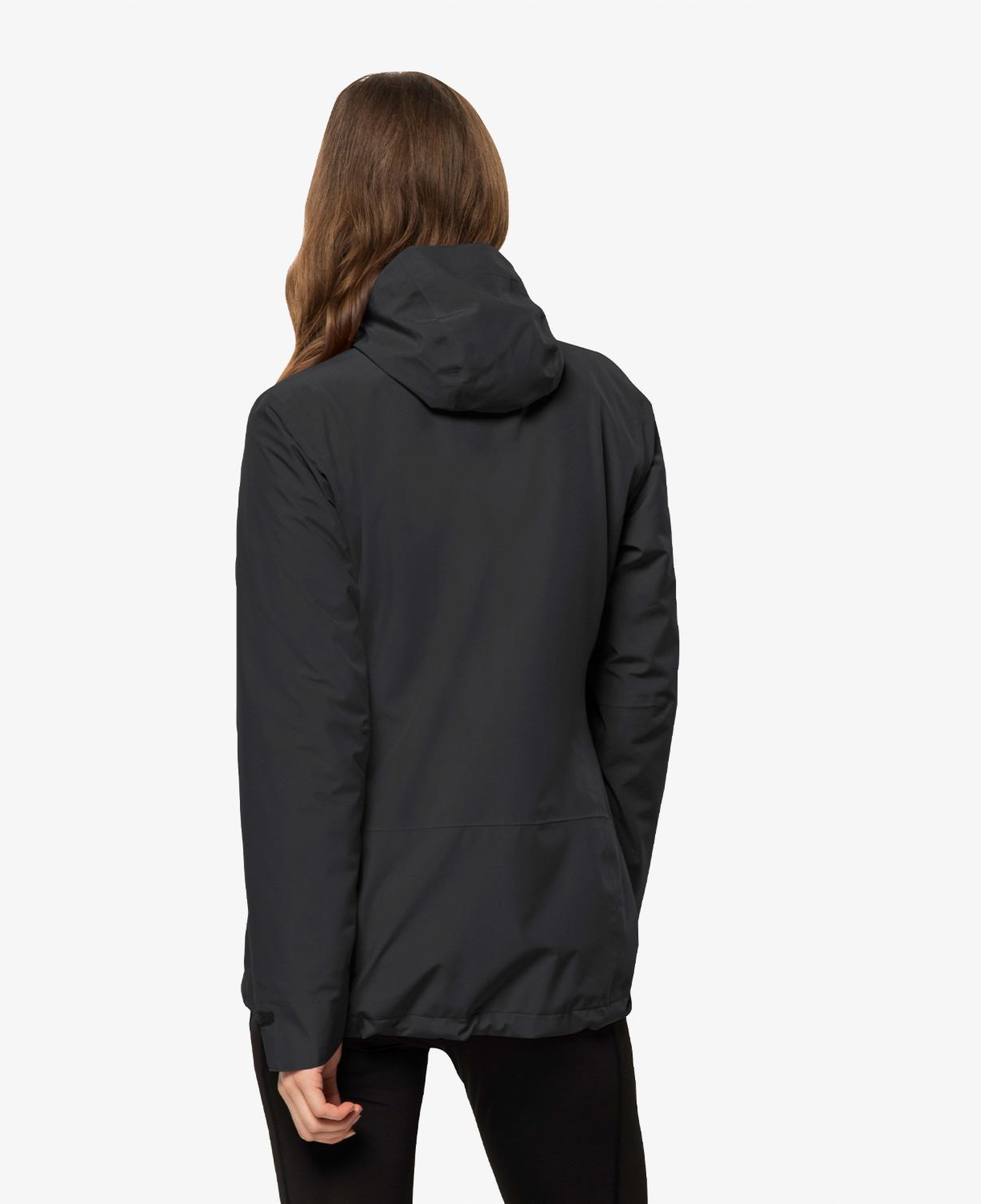 Jack Wolfskin Moonrise 3in1 Outdoor Kadın Siyah Mont