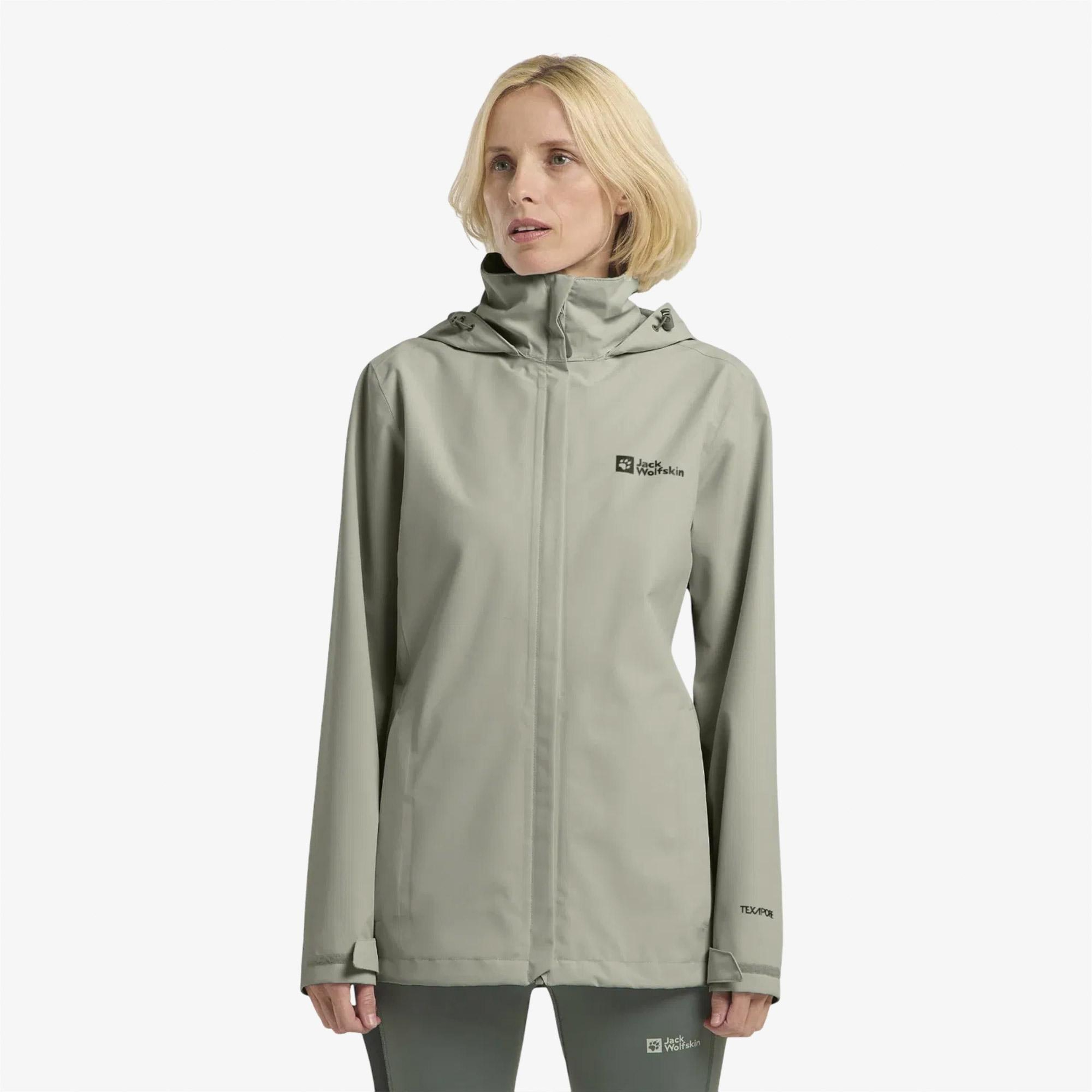 Jack Wolfskin Trailtime 2L Kadın Yeşil Outdoor Ceket