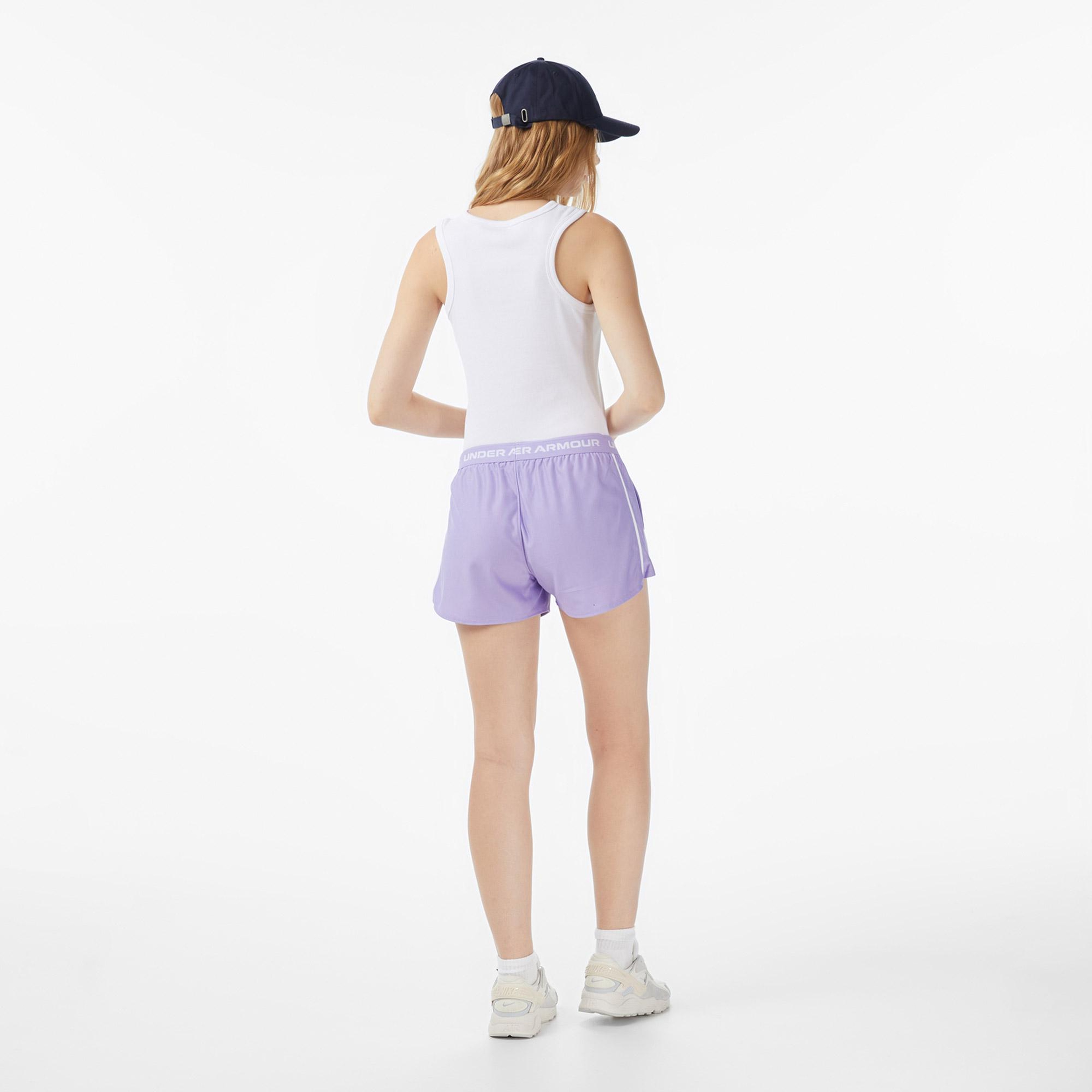 Under Armour Tech Play Up Kadın Mor Antrenman Şort
